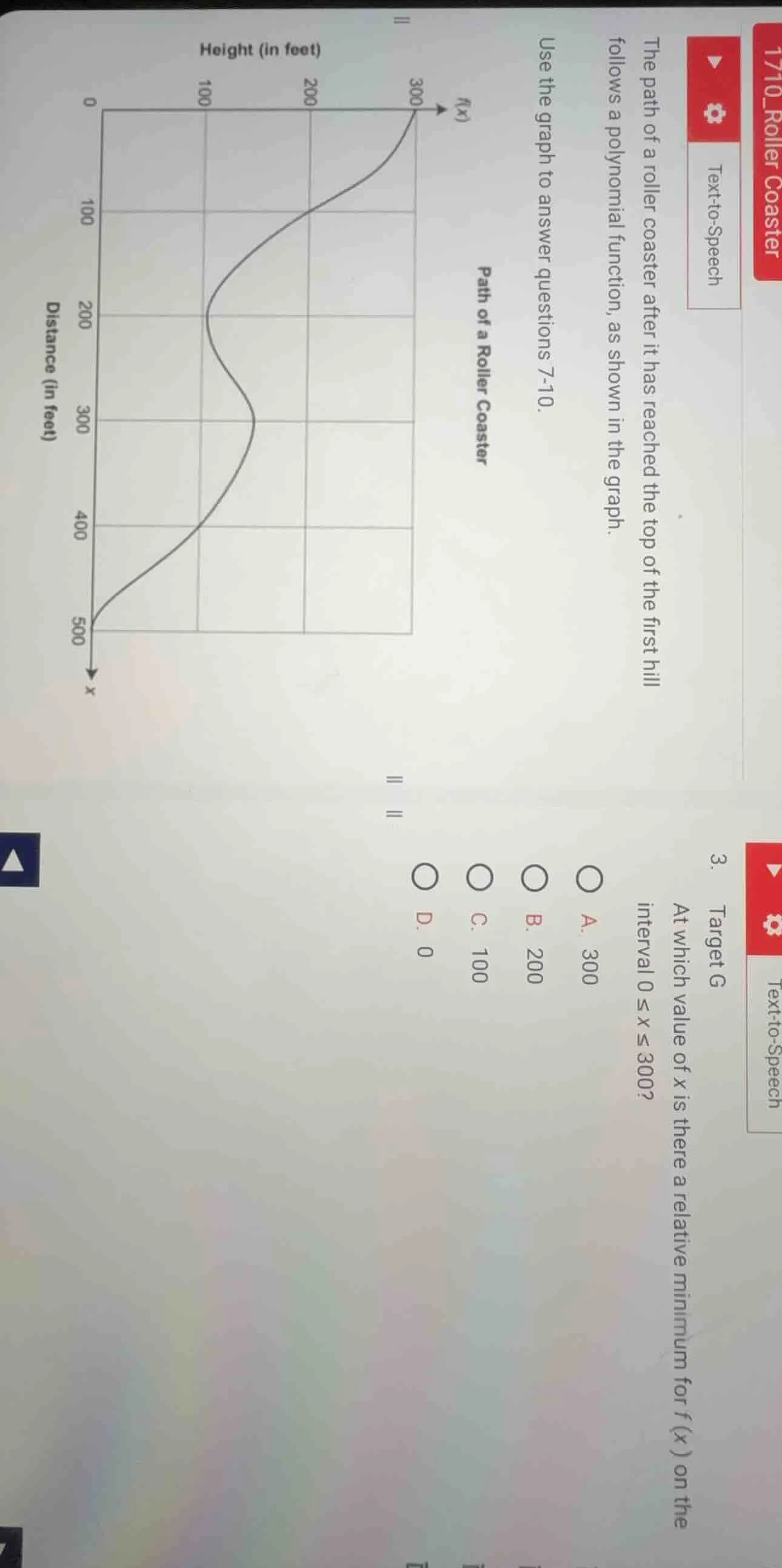 1710_roller coaster the path of a roller coaster after it has reached t…