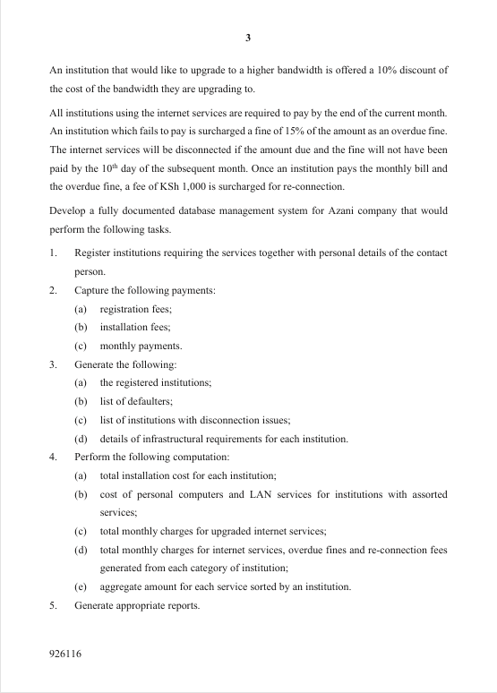 an institution that would like to upgrade to a higher bandwidth is offe…