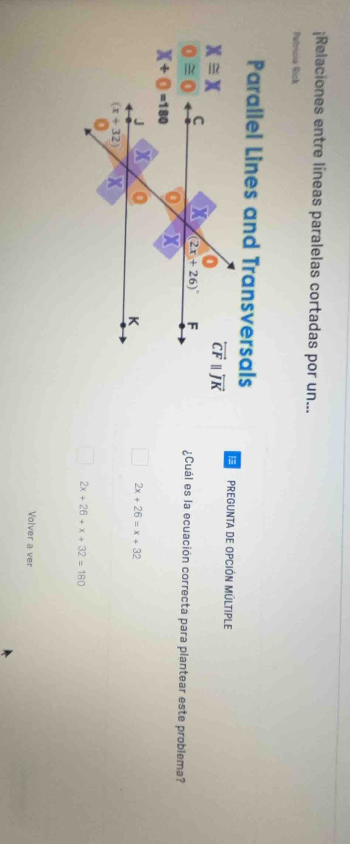 ¡relaciones entre líneas paralelas cortadas por un... parallel lines an…