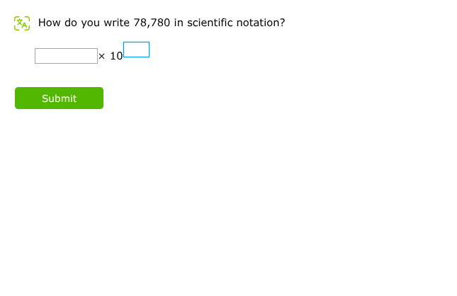 how do you write 78,780 in scientific notation?\\boxed{}×10^{\\boxed{}}