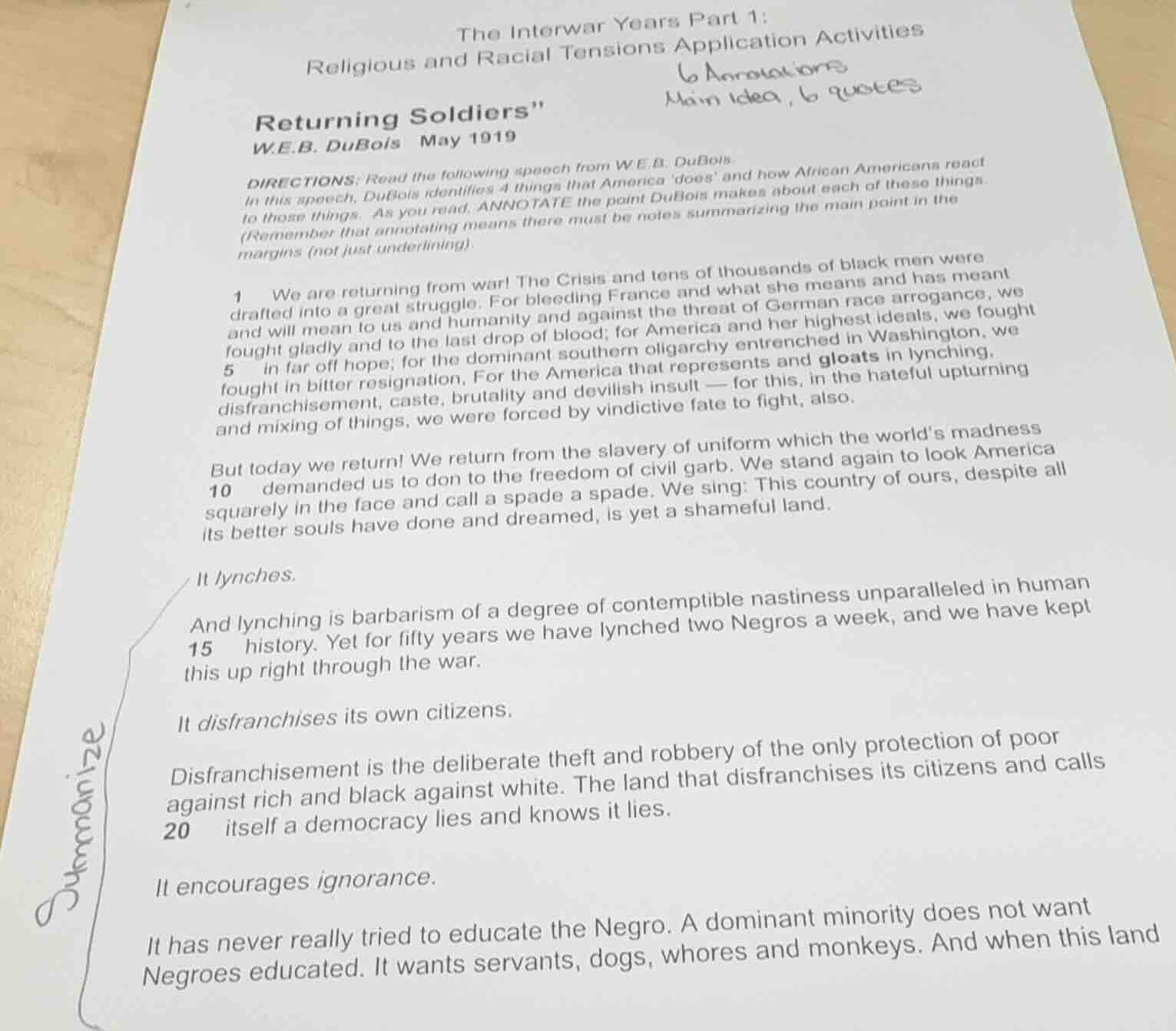 the interwar years part 1: religious and racial tensions application ac…