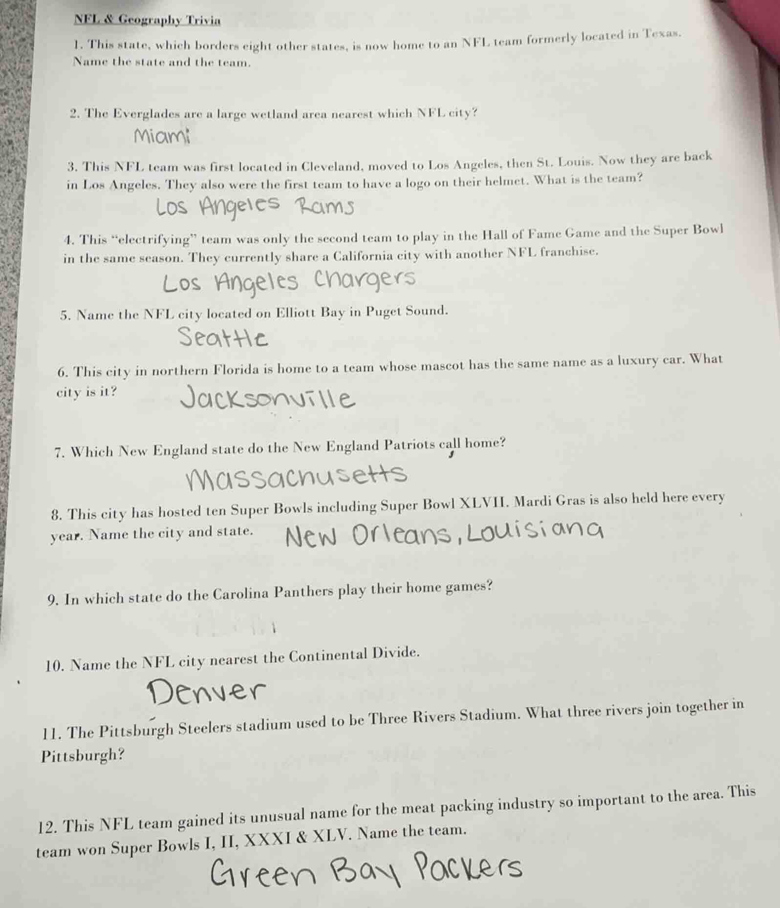 nfl & geography trivia 1. this state, which borders eight other states,…