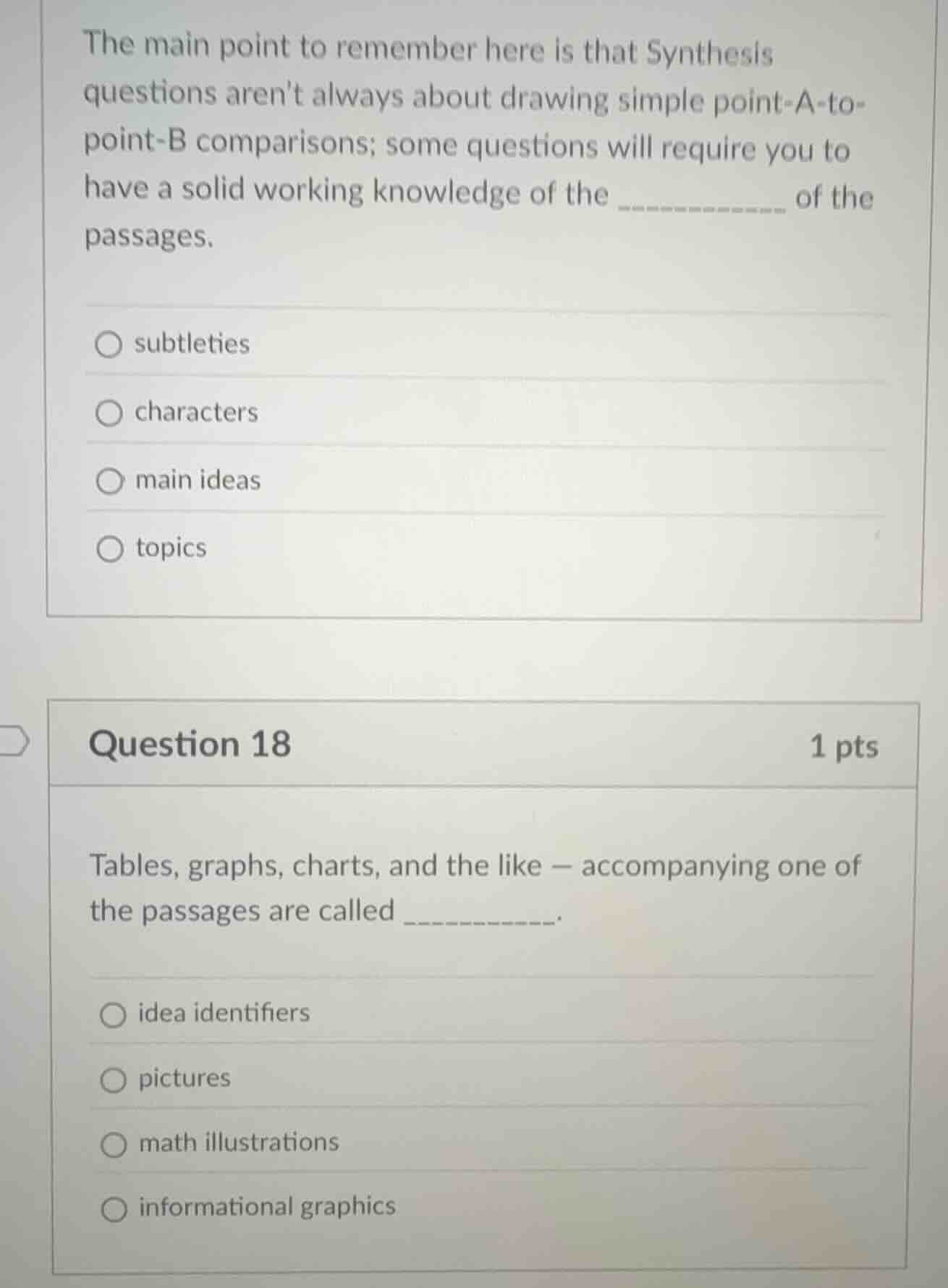 the main point to remember here is that synthesis questions arent alway…