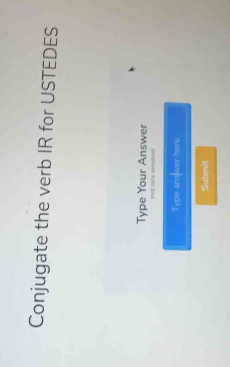 conjugate the verb ir for ustedes