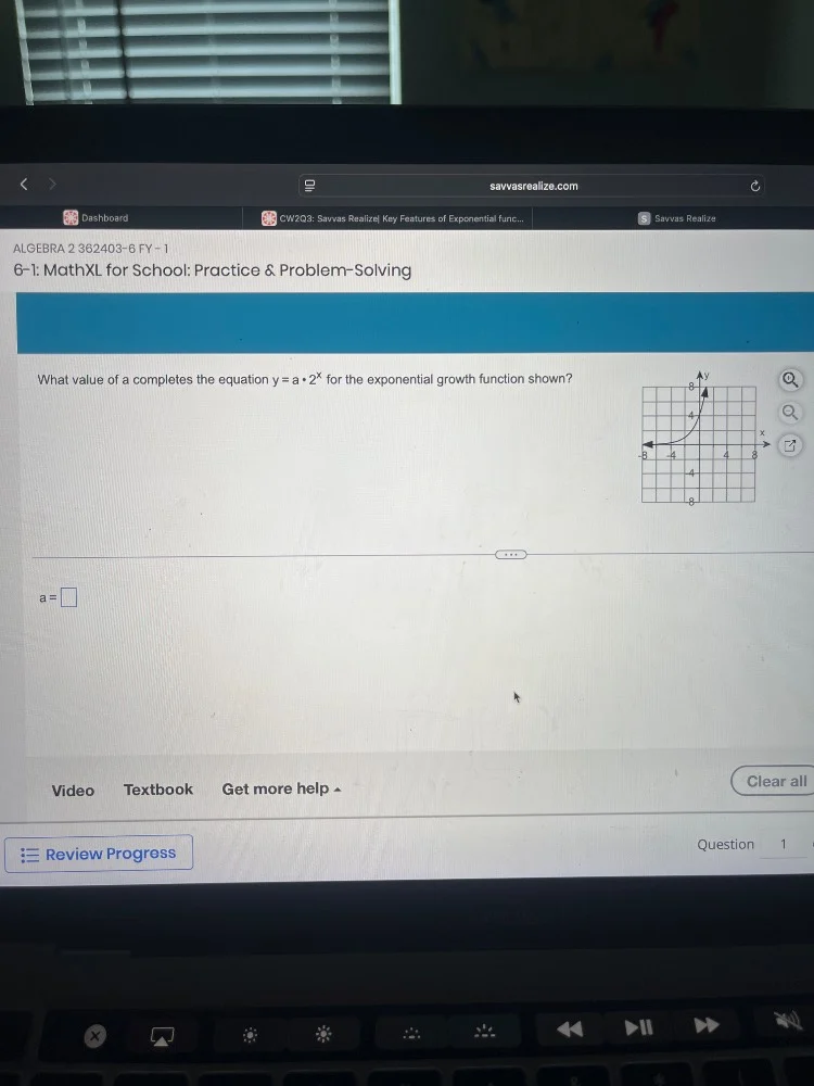 algebra 2 362403 - 6 fy - 1 6 - 1: mathxl for school: practice & proble…