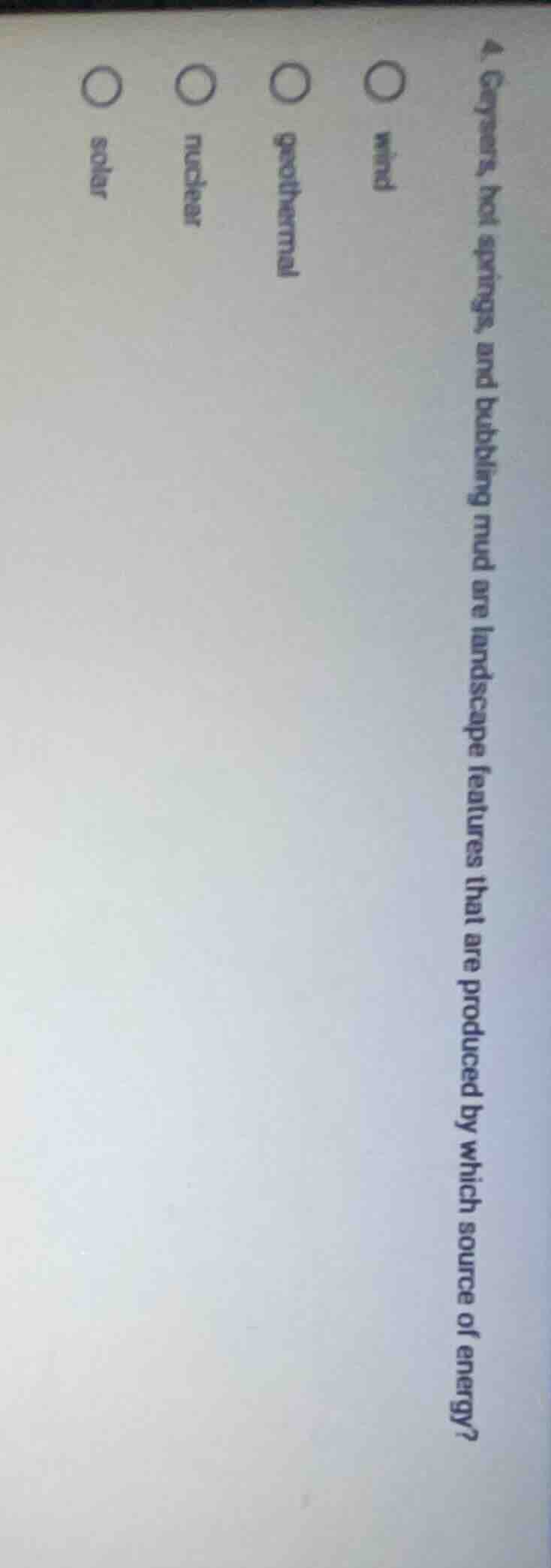 geysers, hot springs, and bubbling mud are landscape features that are …