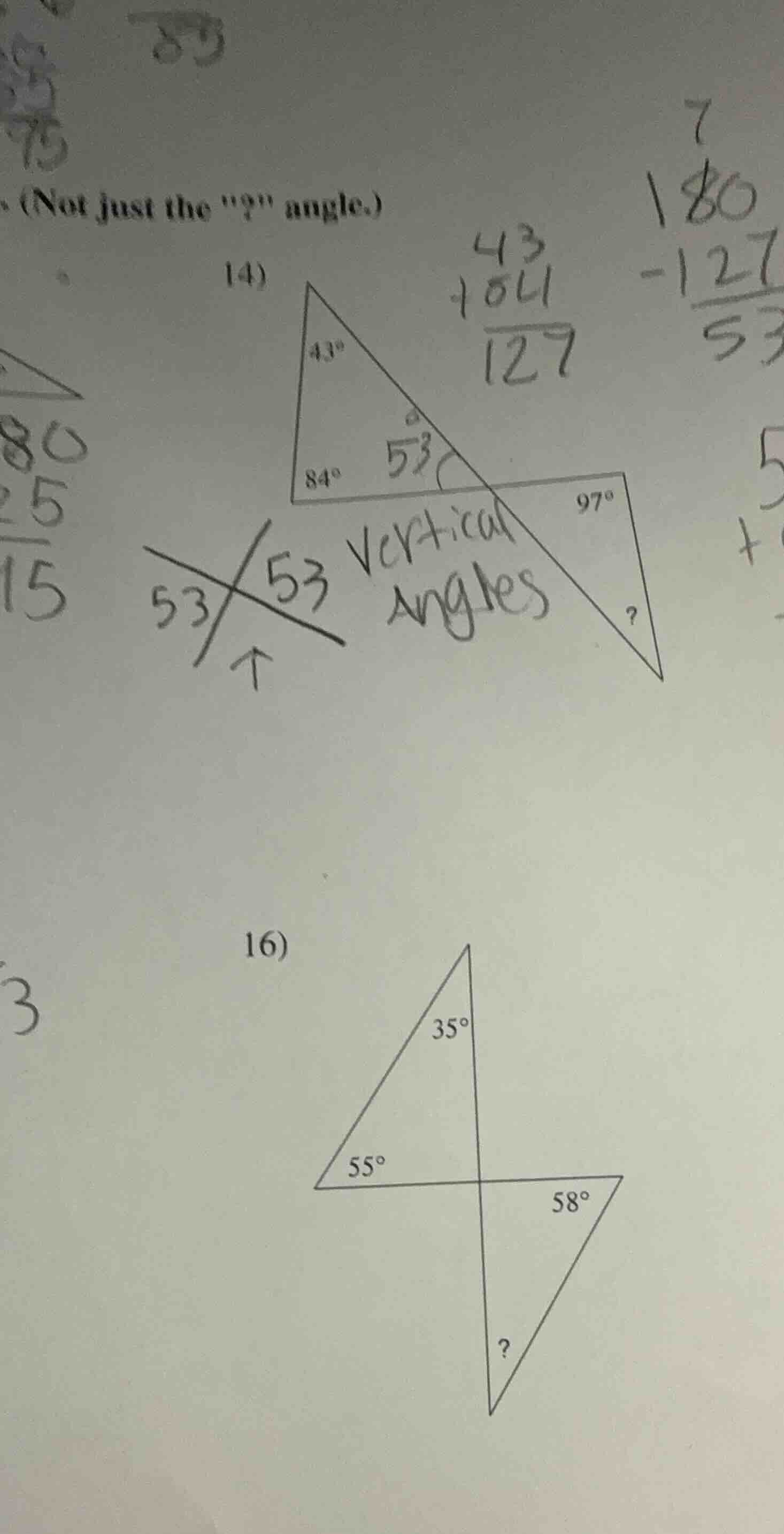 (not just the \?\ angle.) 14) 16)