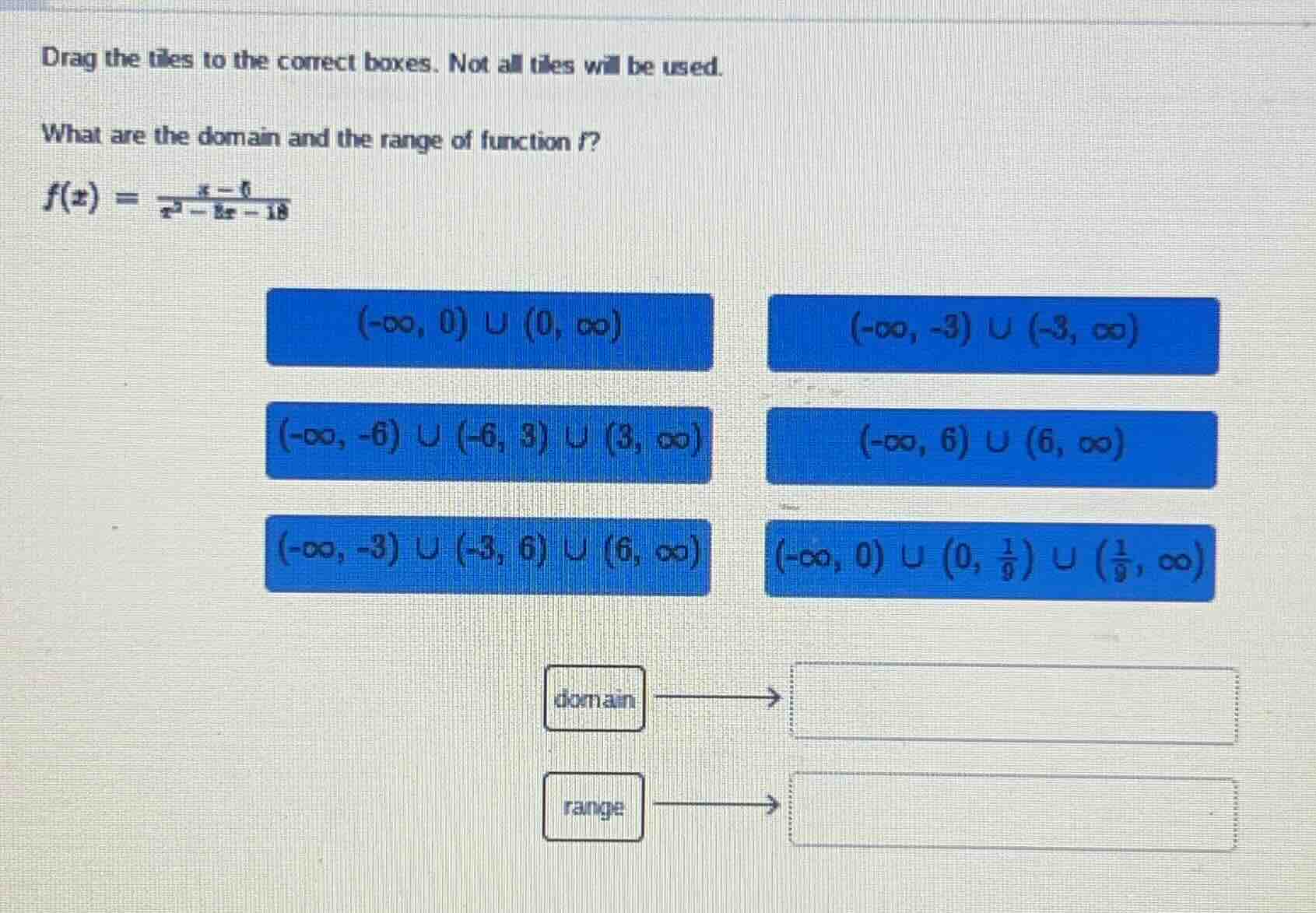 drag the tiles to the correct boxes. not all tiles will be used. what a…