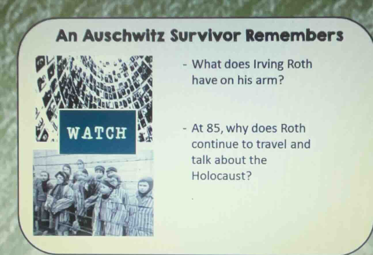 an auschwitz survivor remembers - what does irving roth have on his arm…