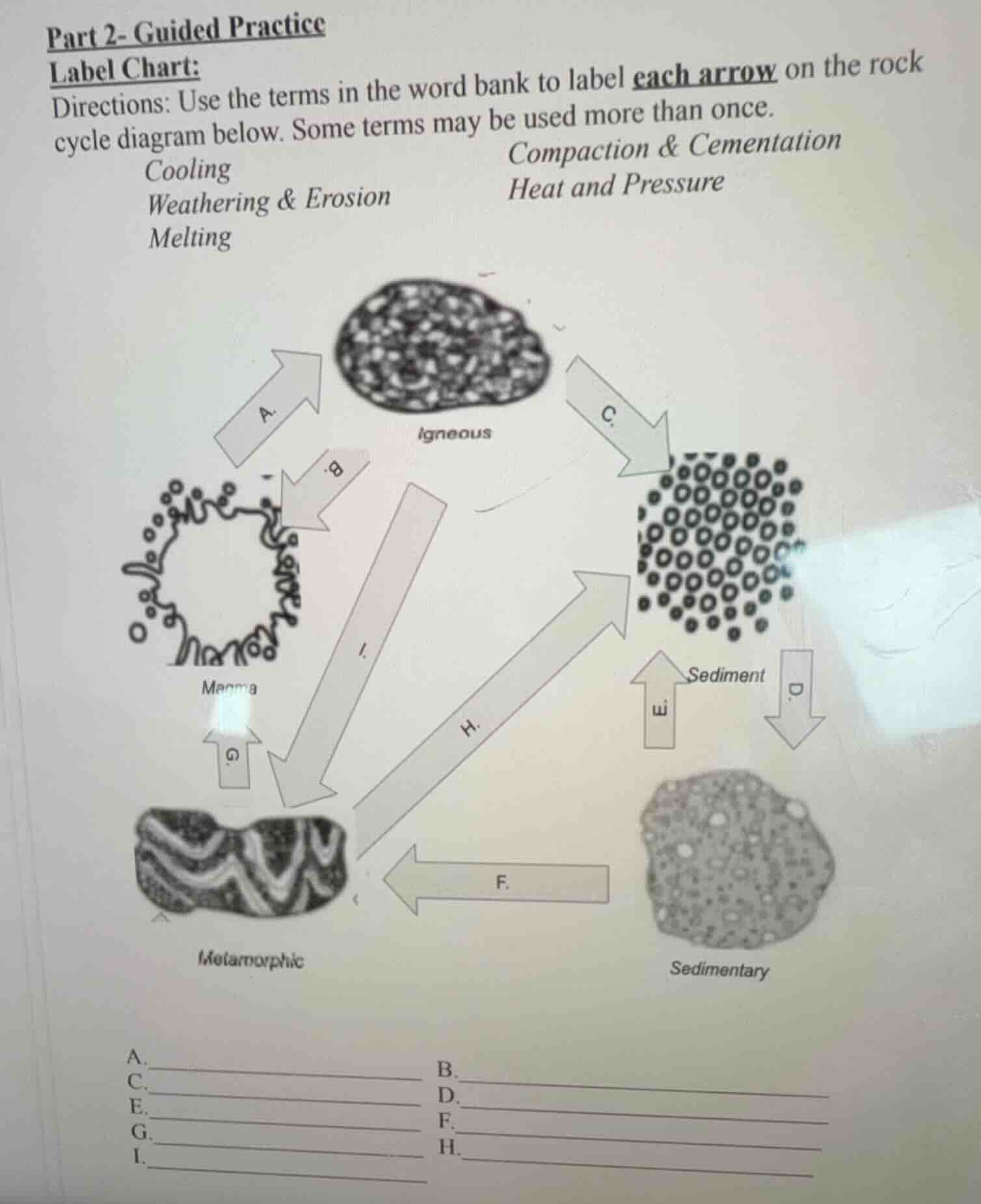 part 2- guided practice label chart: directions: use the terms in the w…