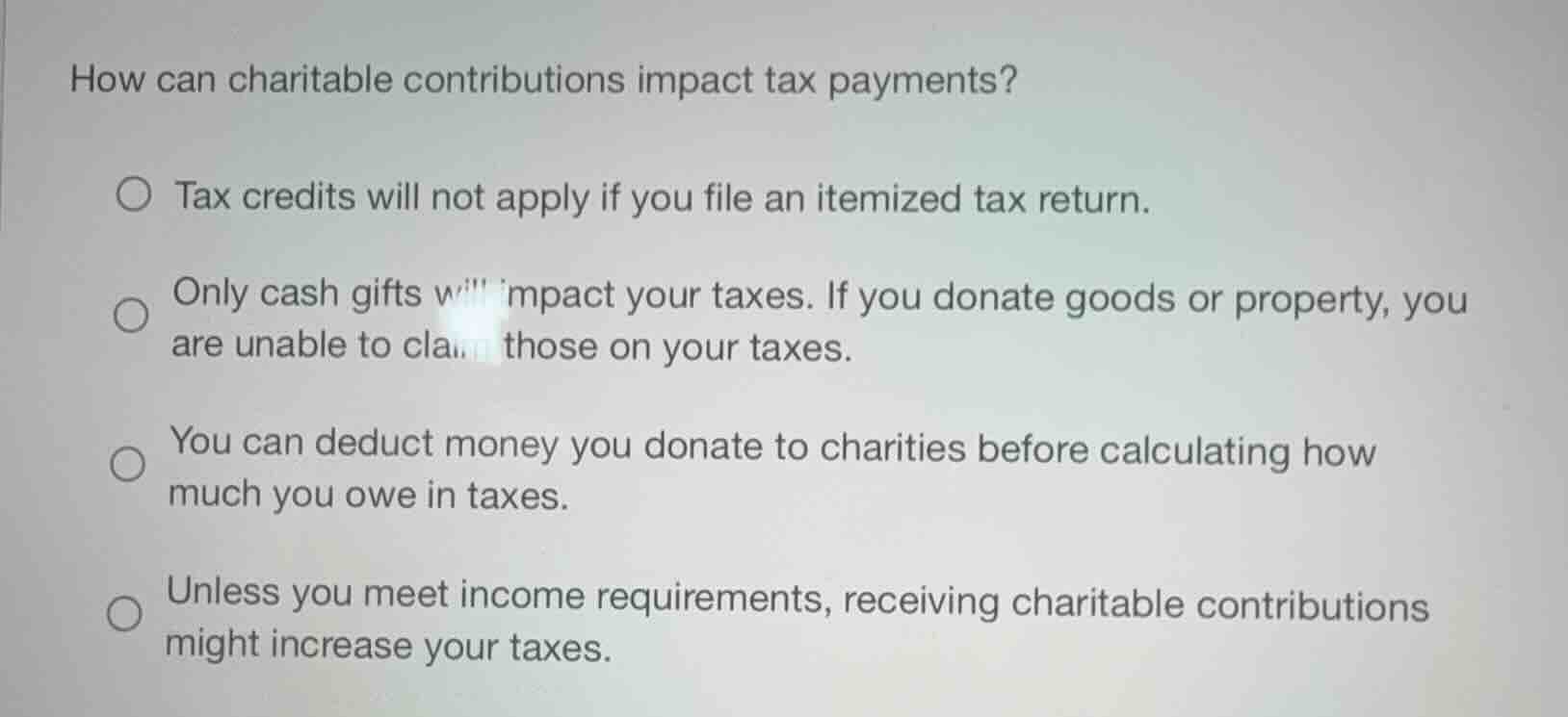 how can charitable contributions impact tax payments? tax credits will …