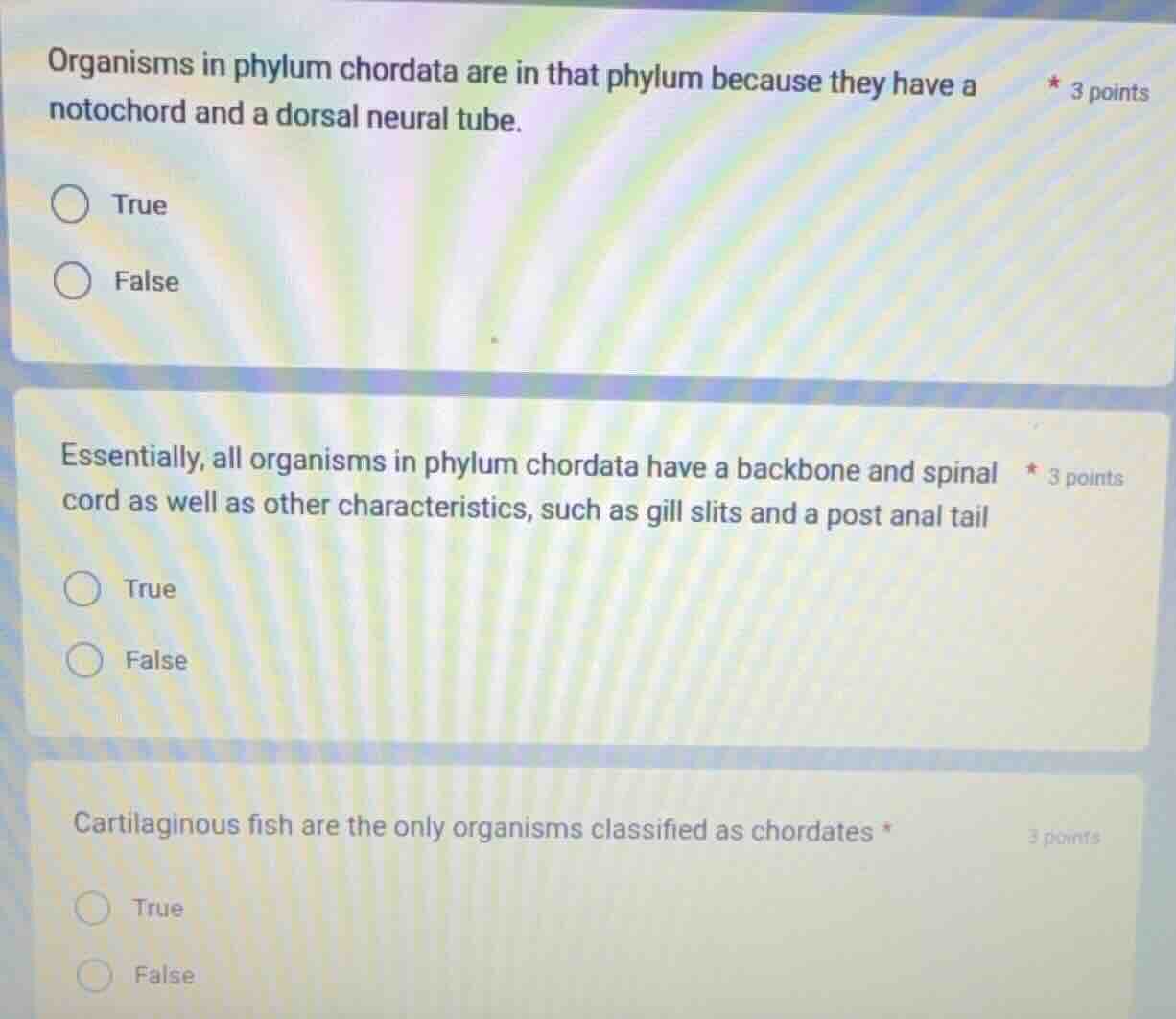 organisms in phylum chordata are in that phylum because they have a not…