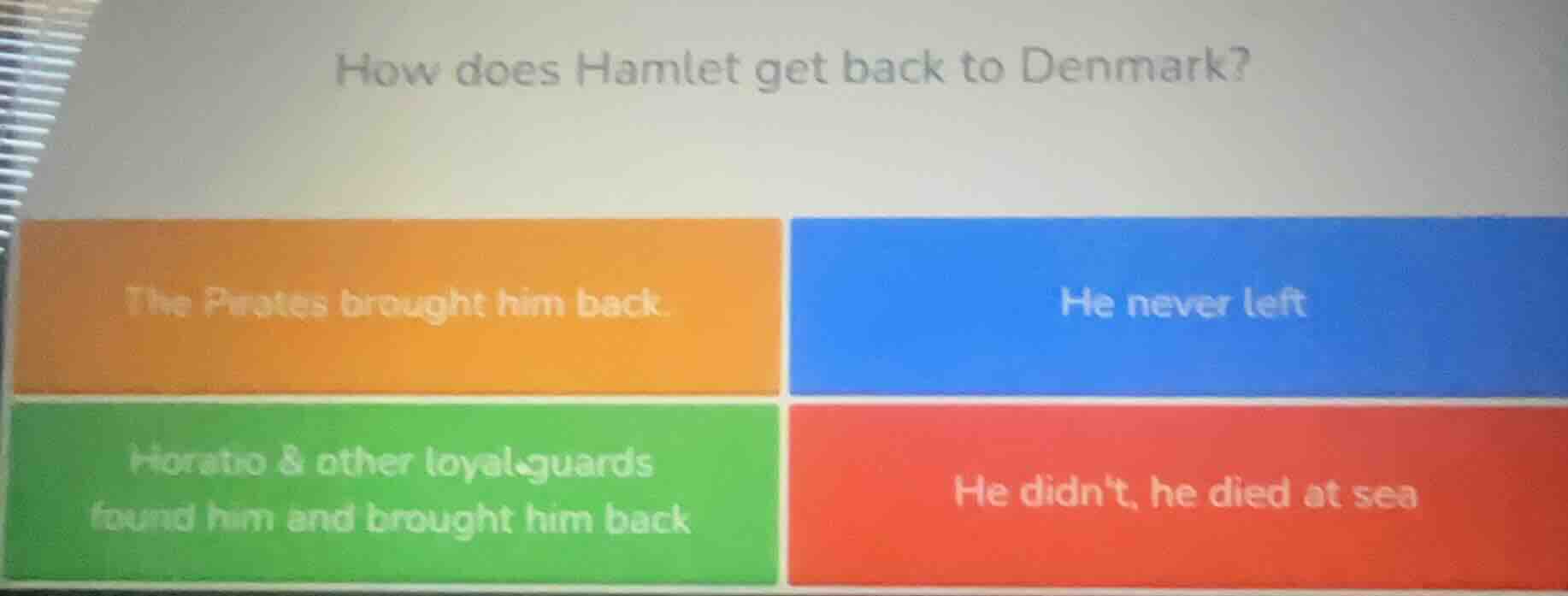 how does hamlet get back to denmark? the pirates brought him back. he n…