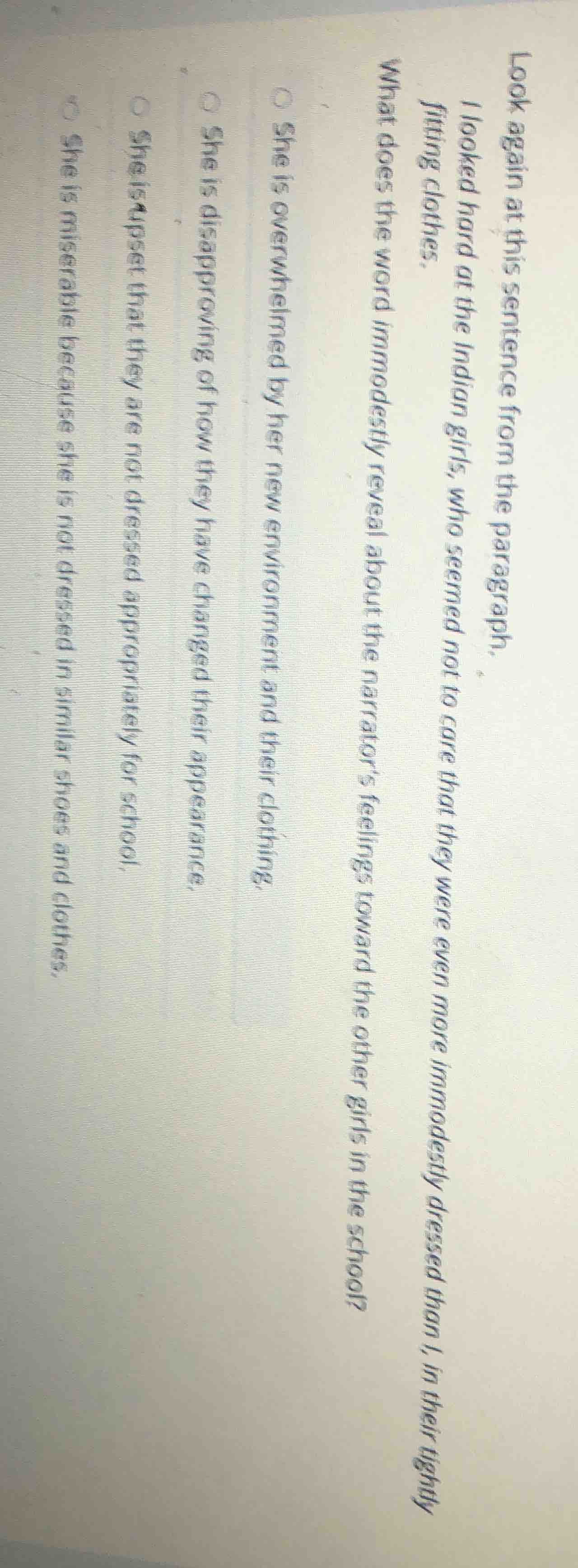 look again at this sentence from the paragraph. i looked hard at the in…