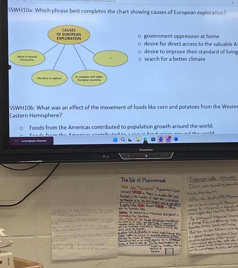 sswh10a: which phrase best completes the chart showing causes of europe…