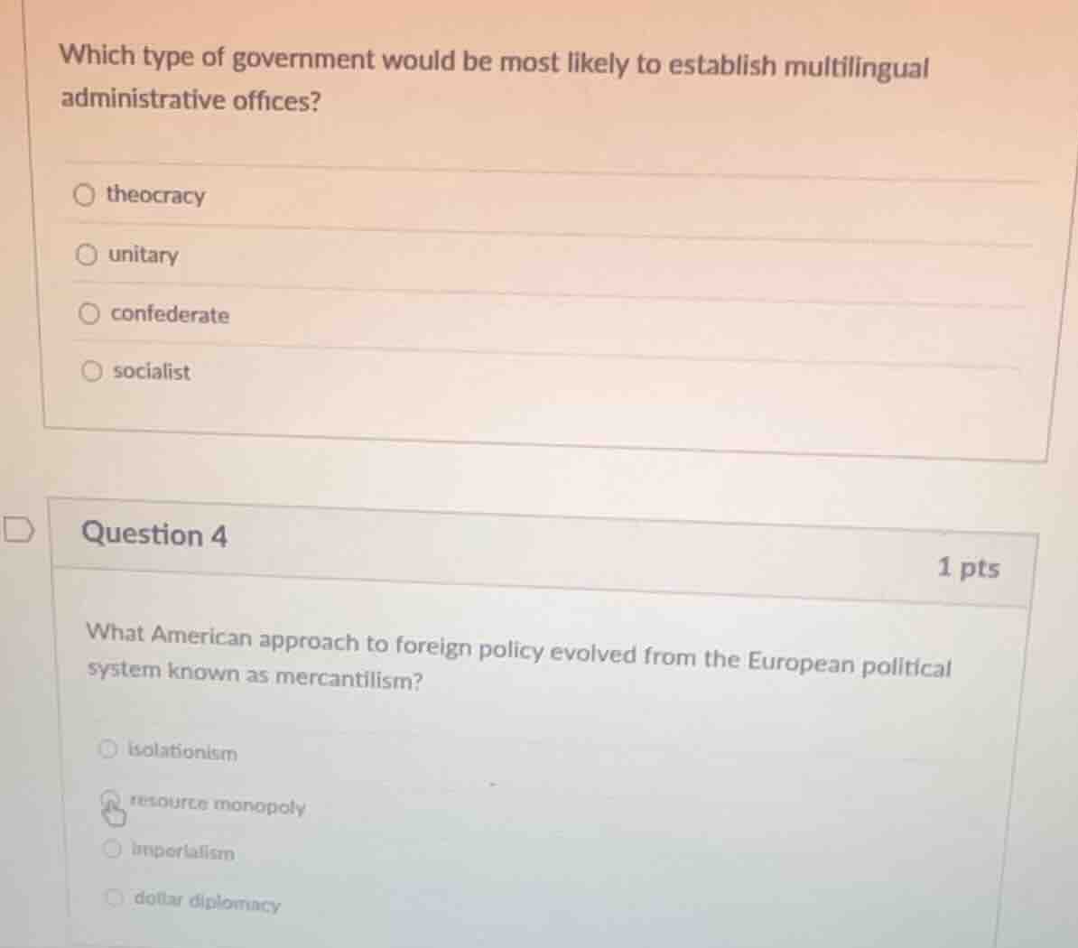 which type of government would be most likely to establish multilingual…