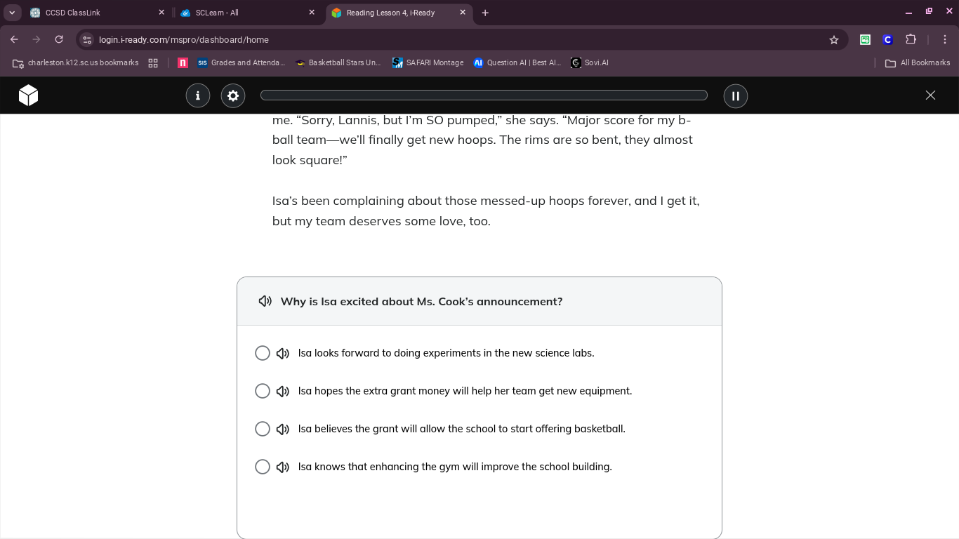 me. “sorry, lannis, but i’m so pumped,” she says. “major score for my b…