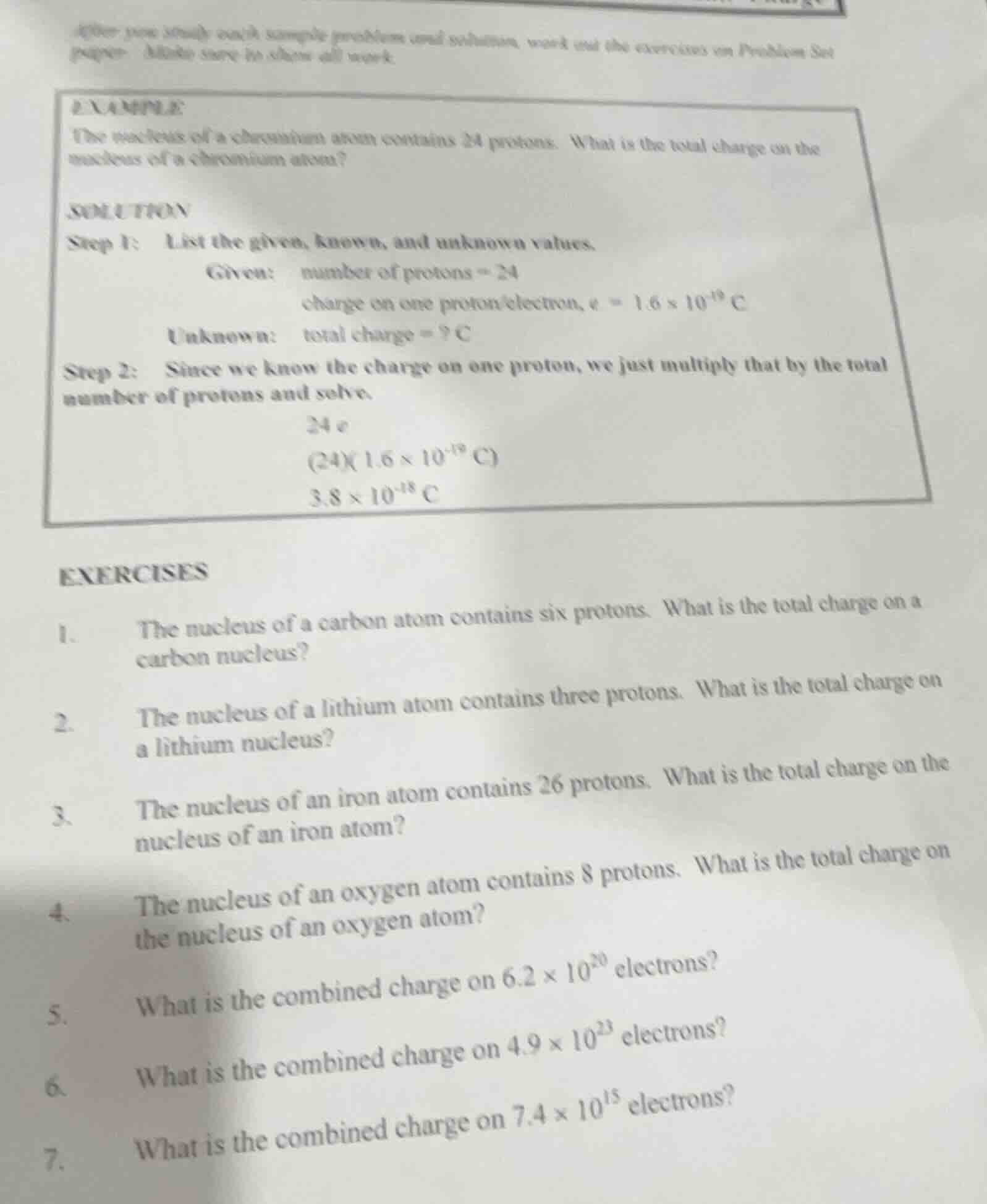 after you study each sample problem and solution, work out the exercise…