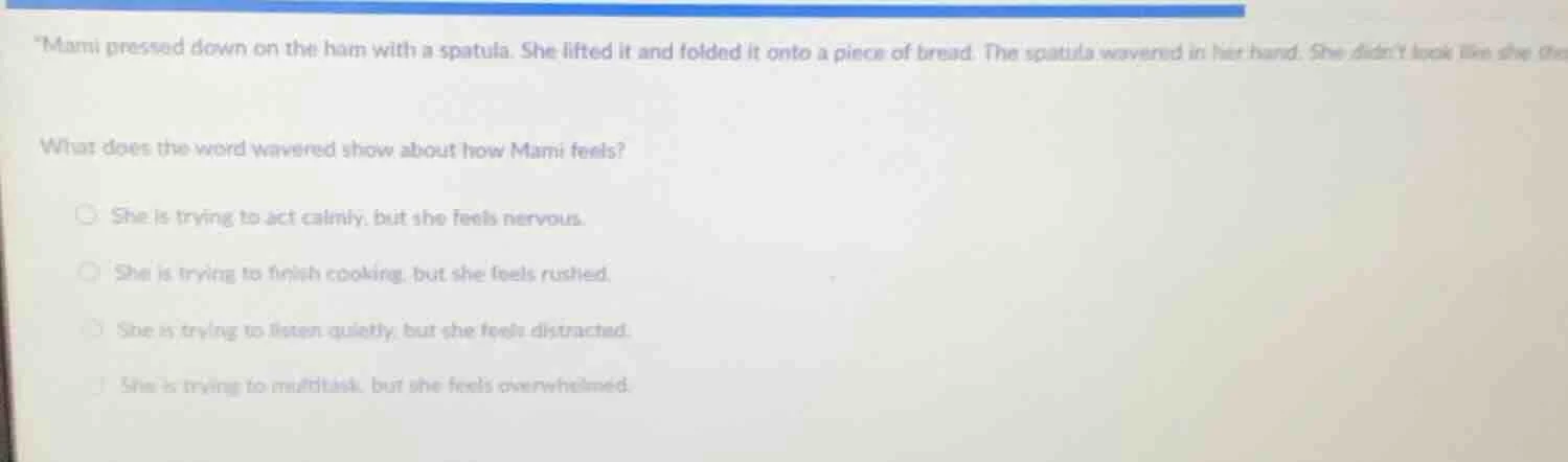 “mami pressed down on the ham with a spatula. she lifted it and folded …