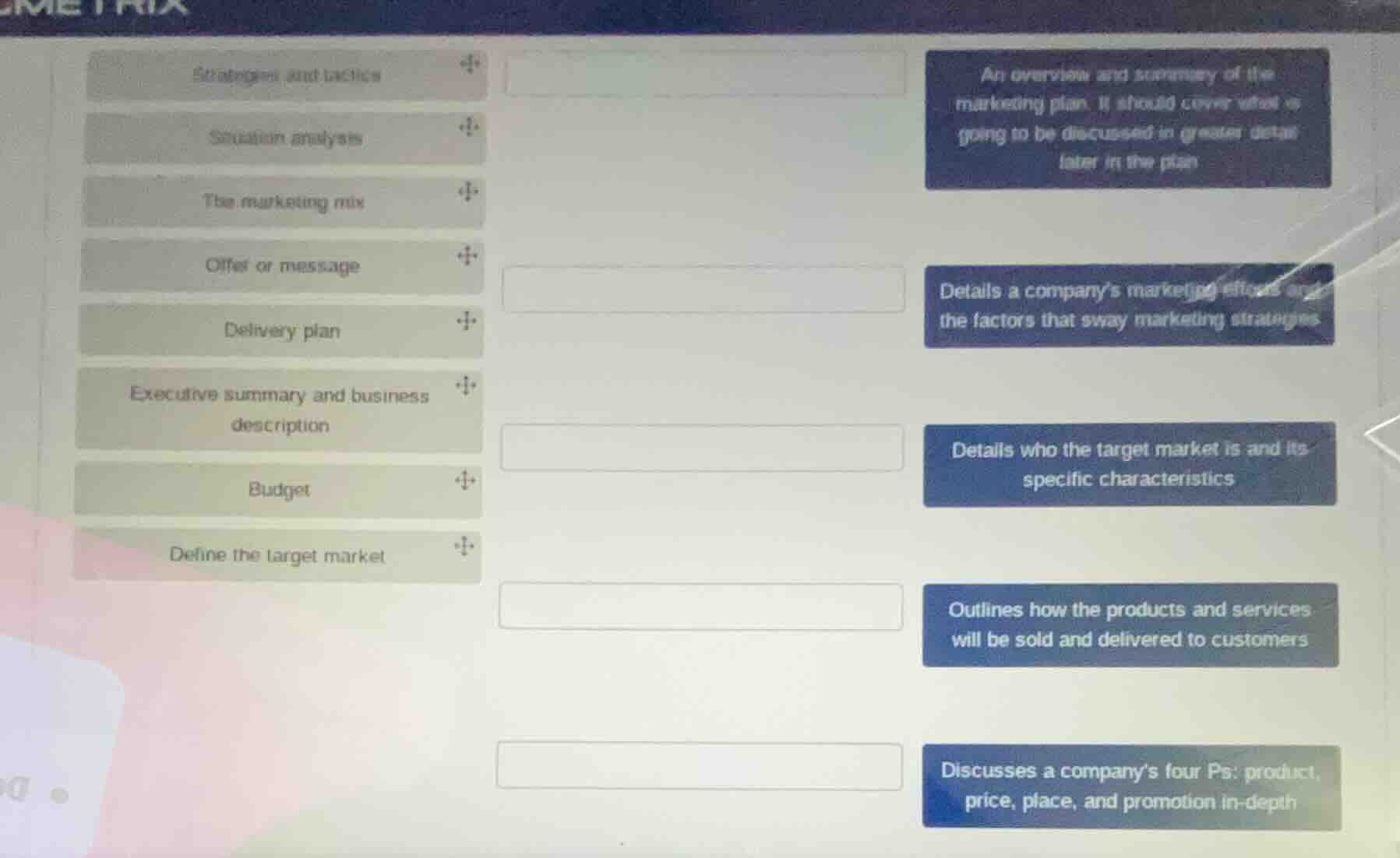 strategies and tactics situation analysis the marketing mix offer or me…