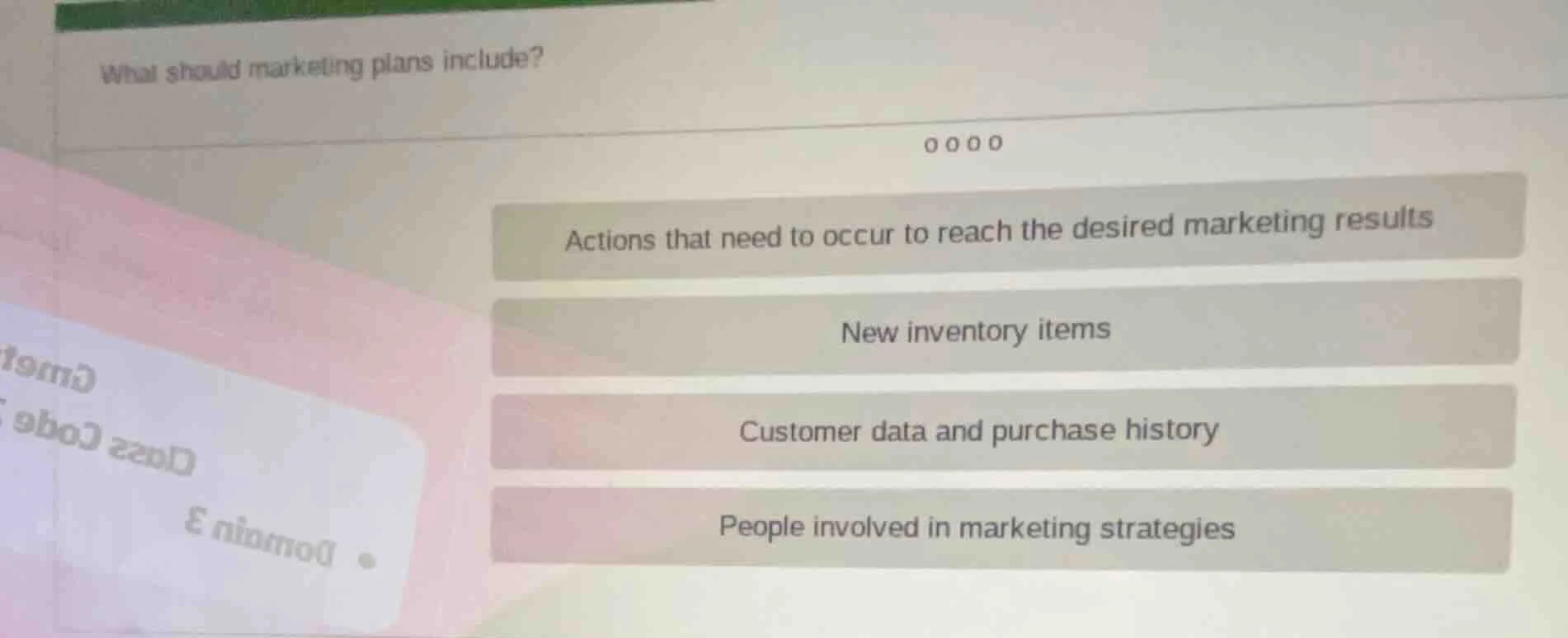 what should marketing plans include? actions that need to occur to reac…