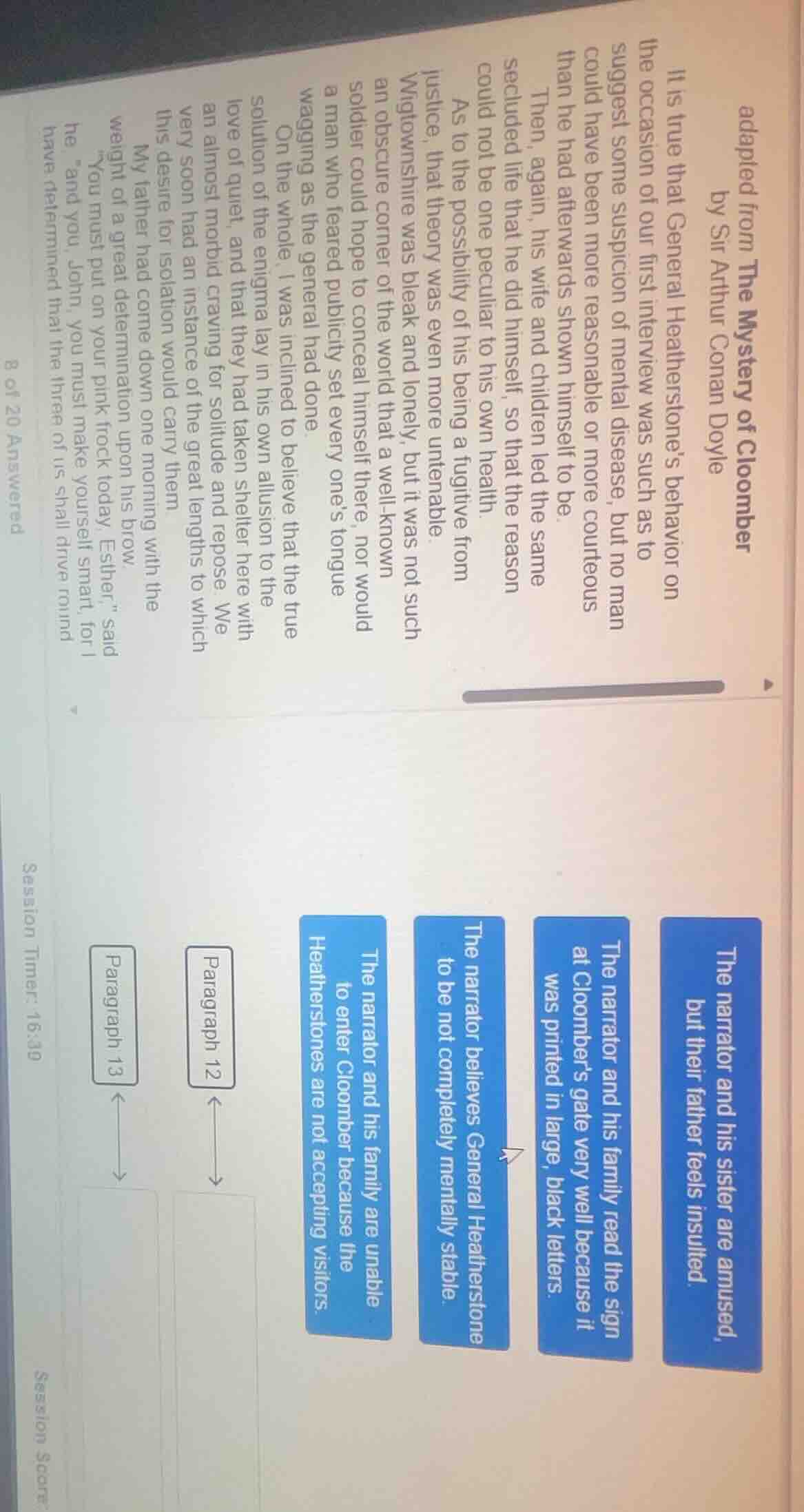 adapted from the mystery of cloomber by sir arthur conan doyle it is tr…