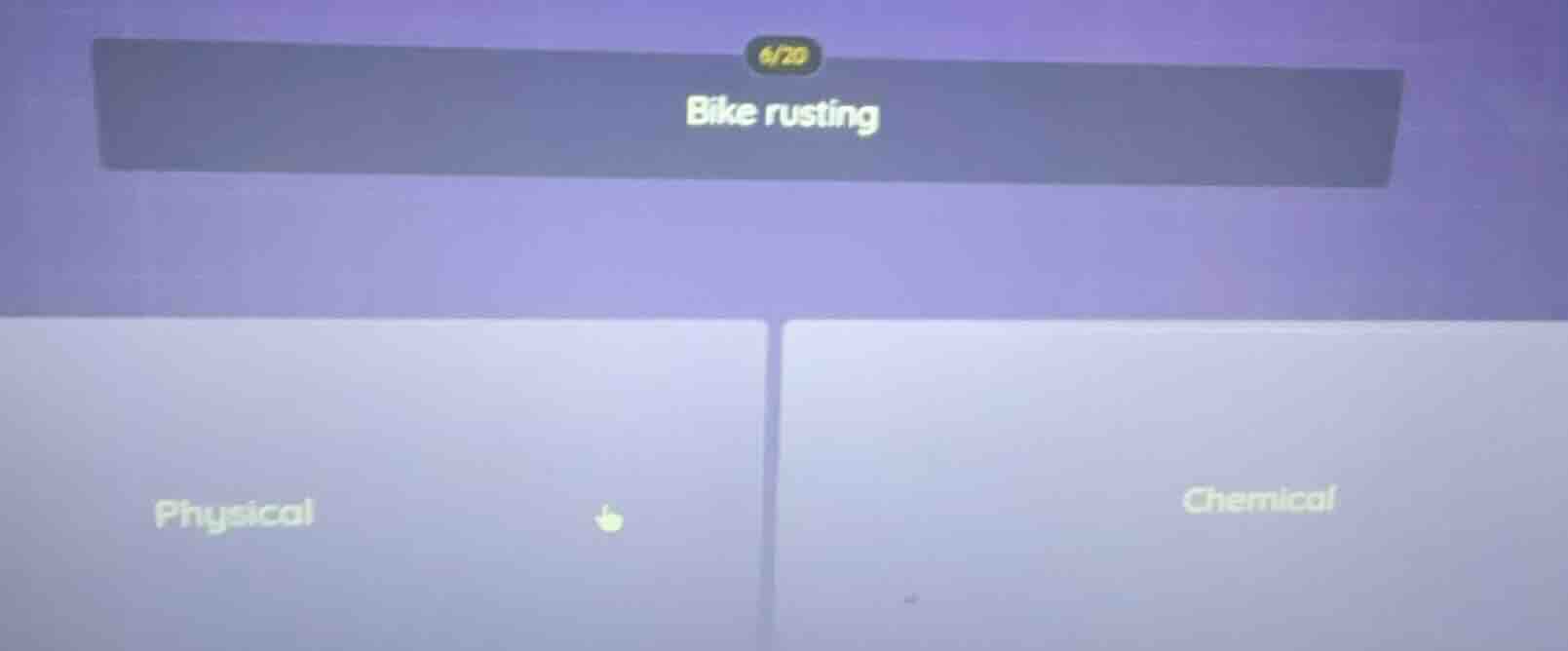 bike rusting; physical; chemical