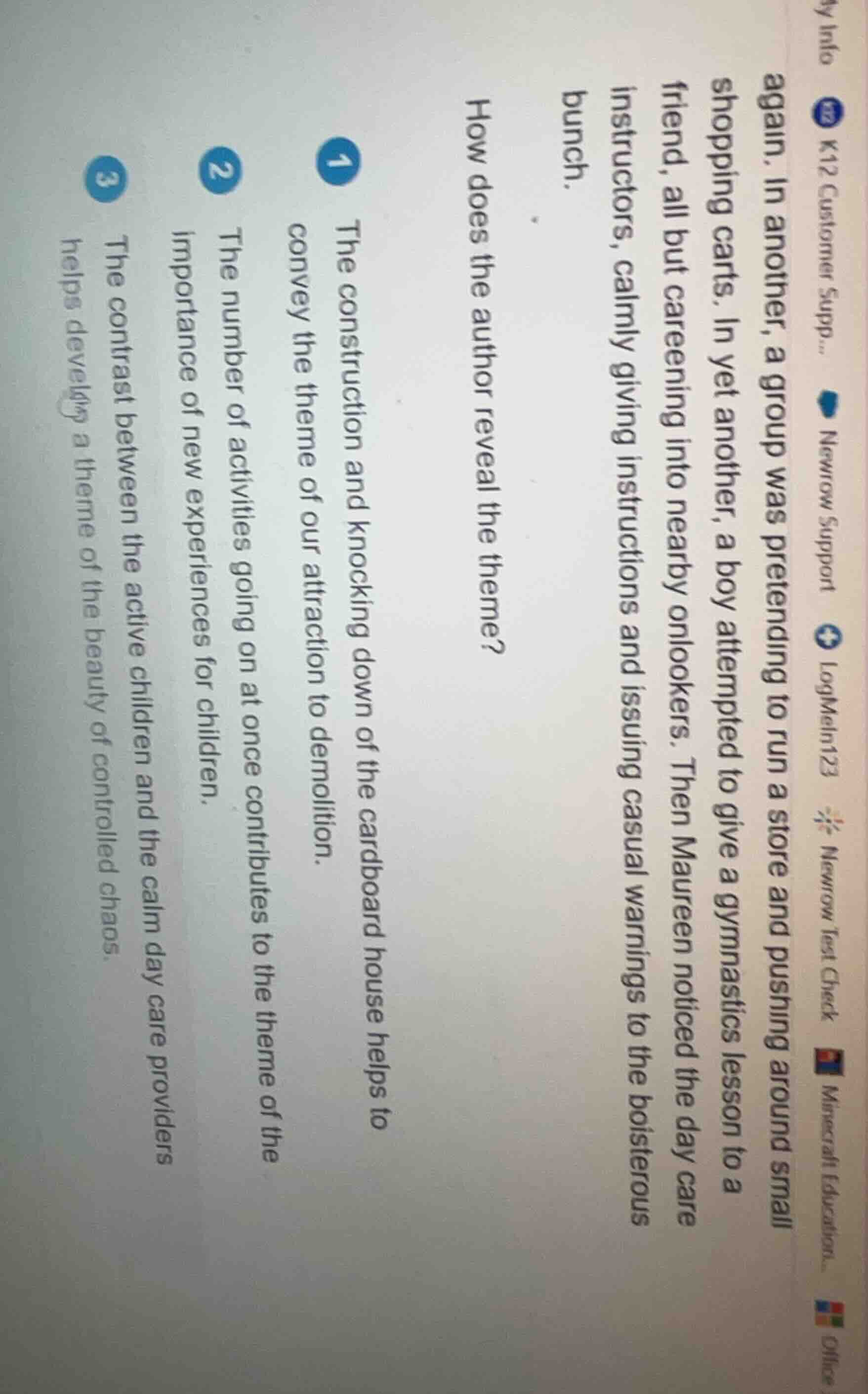 again. in another, a group was pretending to run a store and pushing ar…