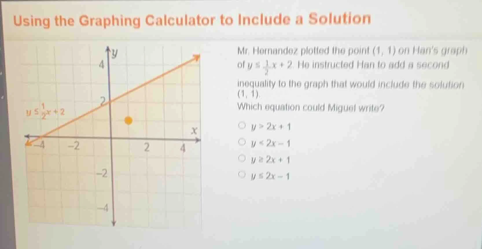 using the graphing calculator to include a solution mr. hernandez plott…