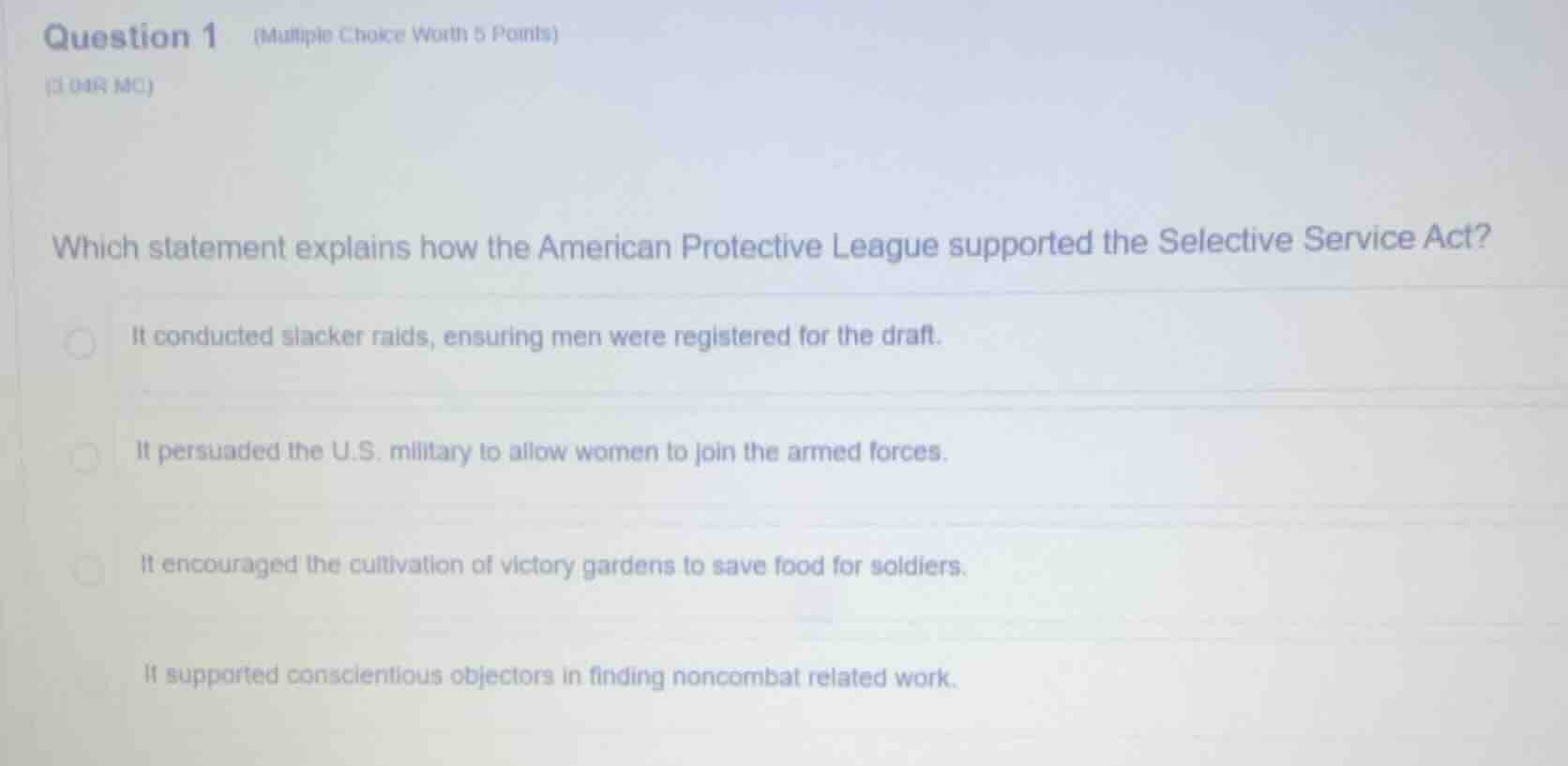 question 1 (multiple choice worth 5 points) (3 mar mc) which statement …