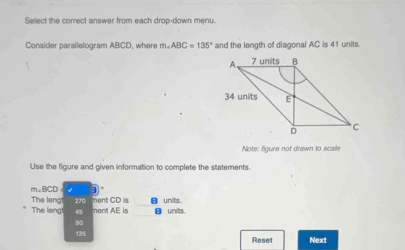 select the correct answer from each drop - down menu. consider parallel…