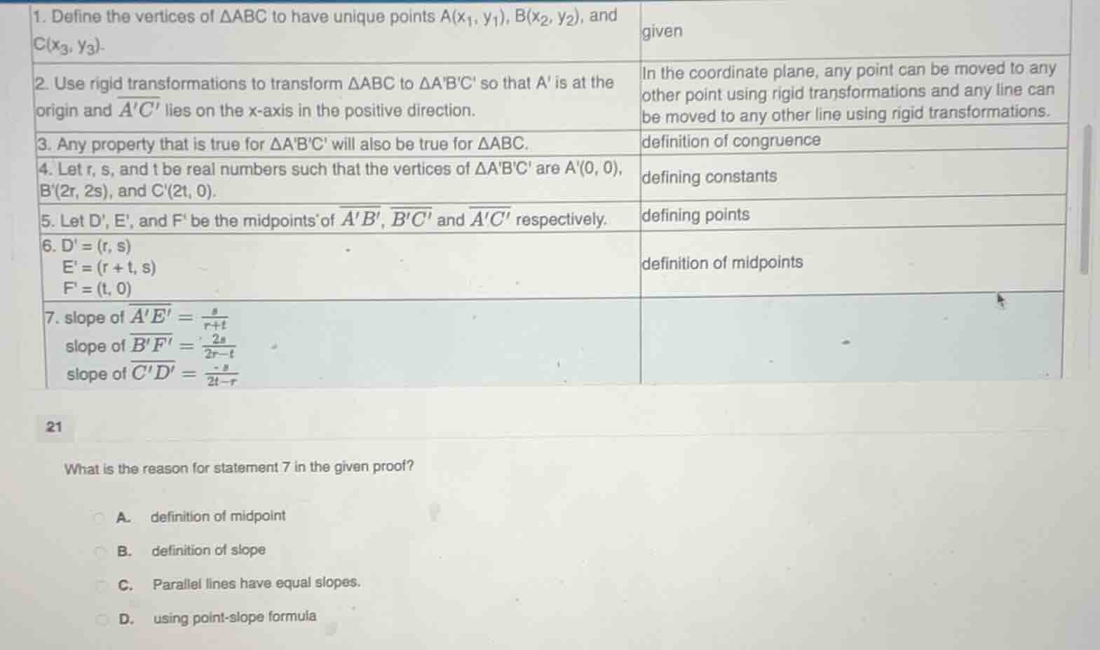 1. define the vertices of $\\triangle abc$ to have unique points $a(x_1…