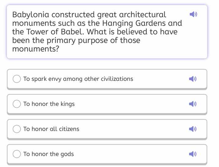 babylonia constructed great architectural monuments such as the hanging…