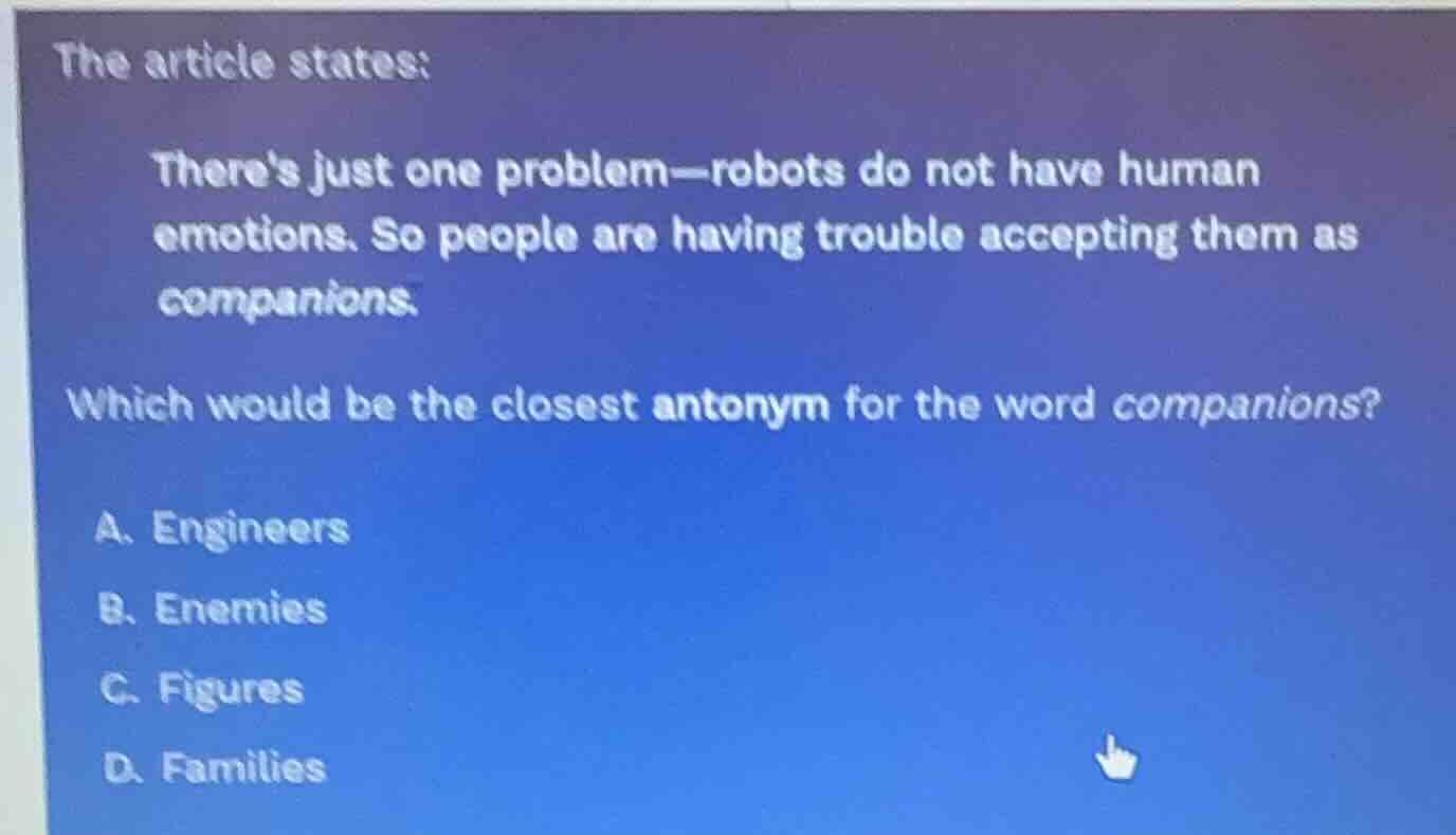 the article states: theres just one problem—robots do not have human em…