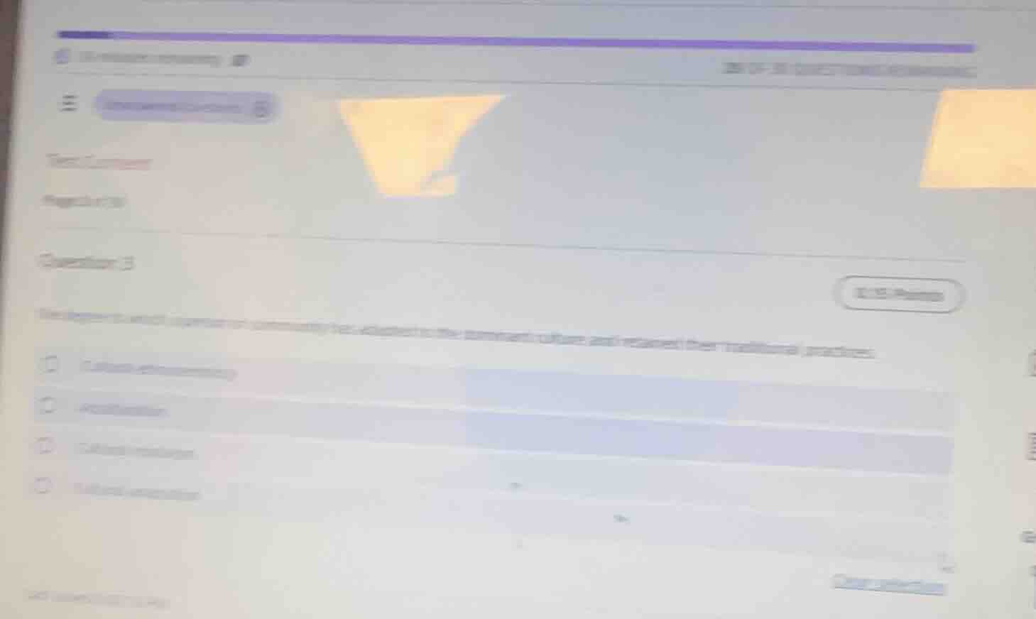 question 3 the degree to which a nation or community has adapted to the…