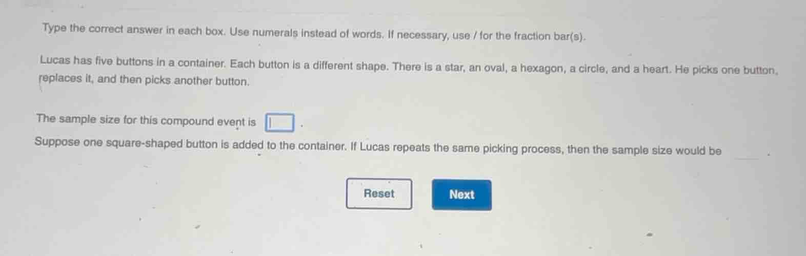 type the correct answer in each box. use numerals instead of words. if …