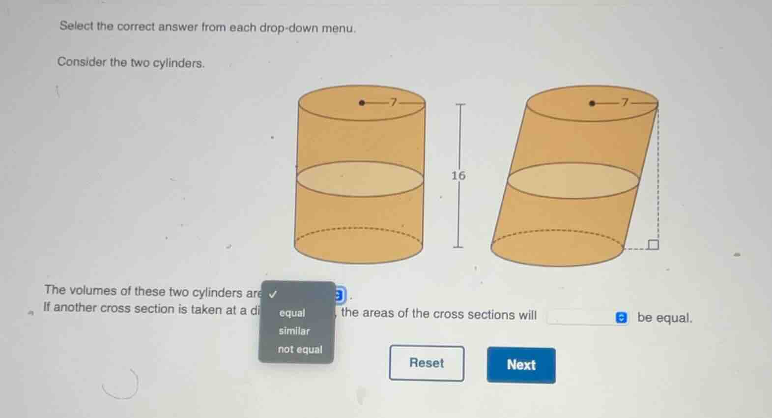 select the correct answer from each drop - down menu. consider the two …