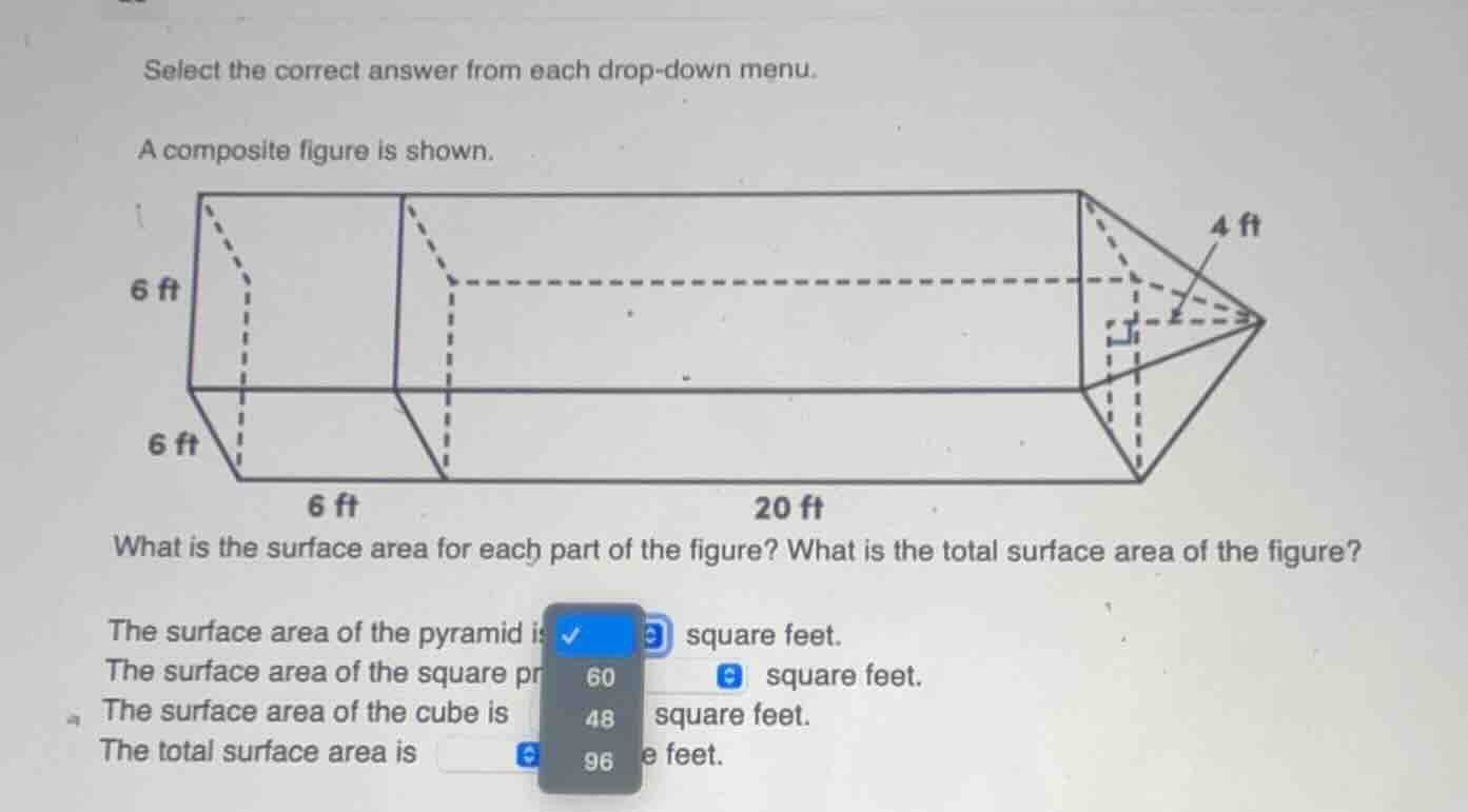 select the correct answer from each drop - down menu. a composite figur…