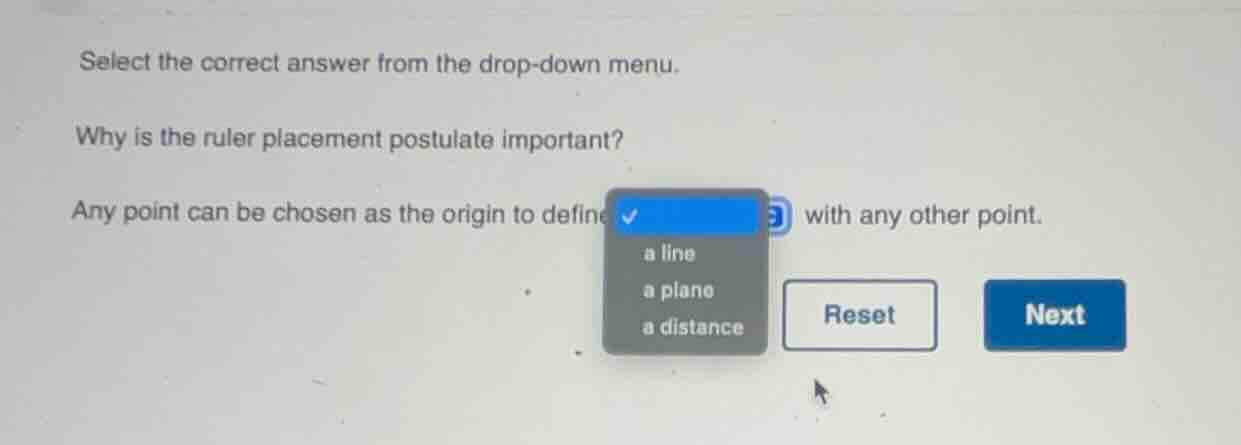 select the correct answer from the drop - down menu. why is the ruler p…