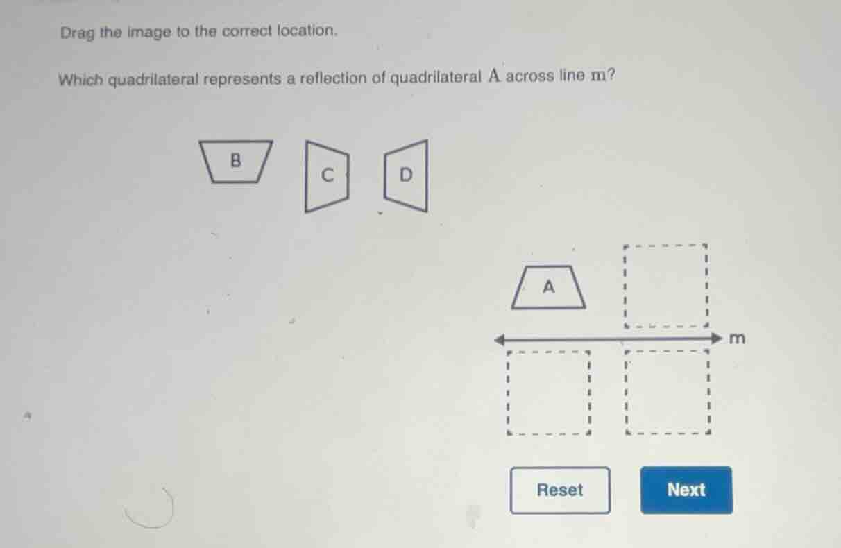 drag the image to the correct location. which quadrilateral represents …