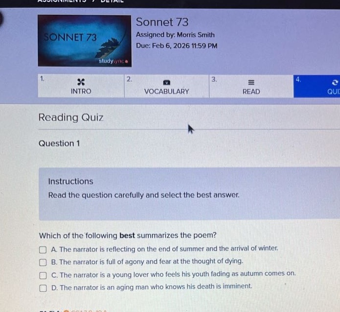 sonnet 73 assigned by: morris smith due: feb 6, 2026 11:59 pm reading q…