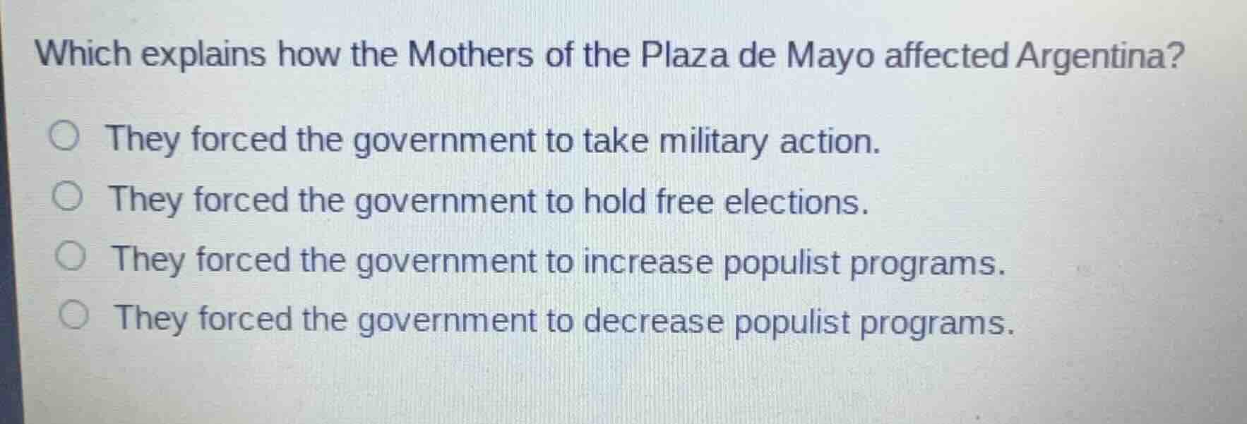 which explains how the mothers of the plaza de mayo affected argentina?…
