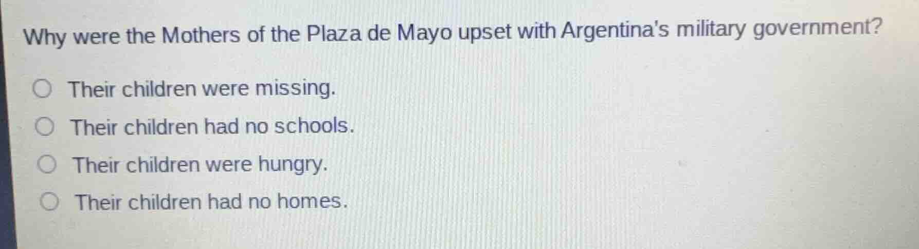 why were the mothers of the plaza de mayo upset with argentinas militar…