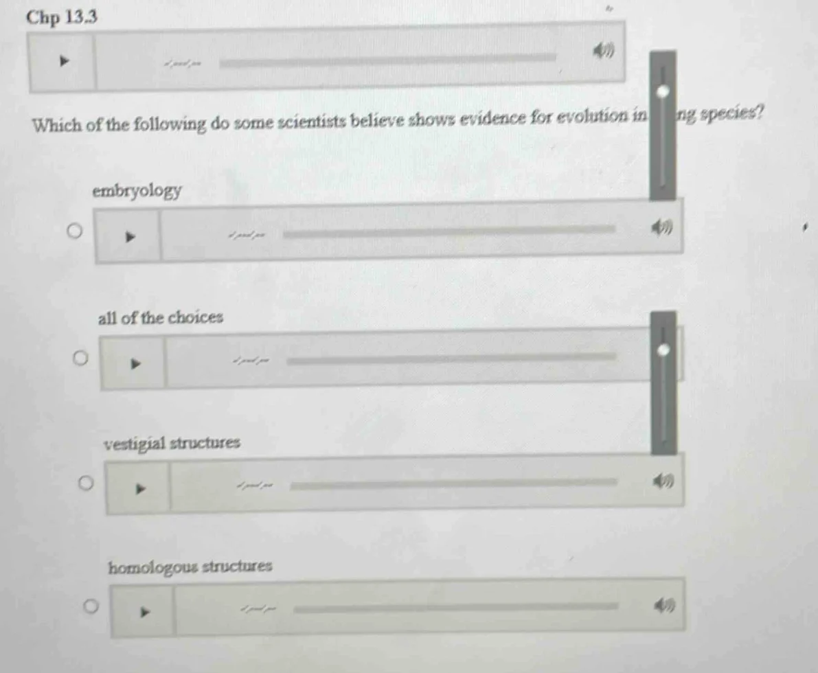 chp 13.3 which of the following do some scientists believe shows eviden…