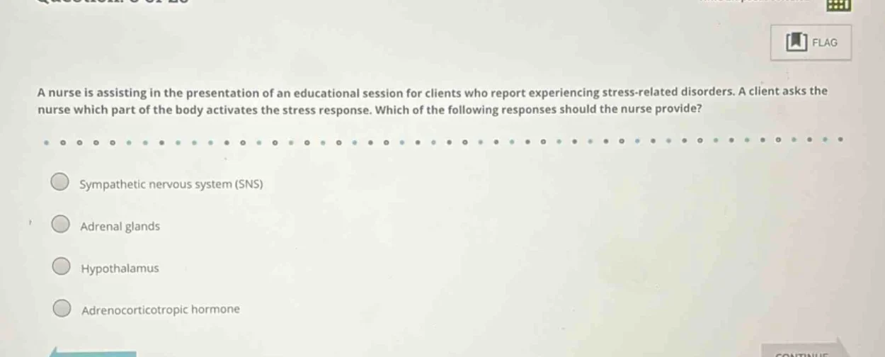 a nurse is assisting in the presentation of an educational session for …