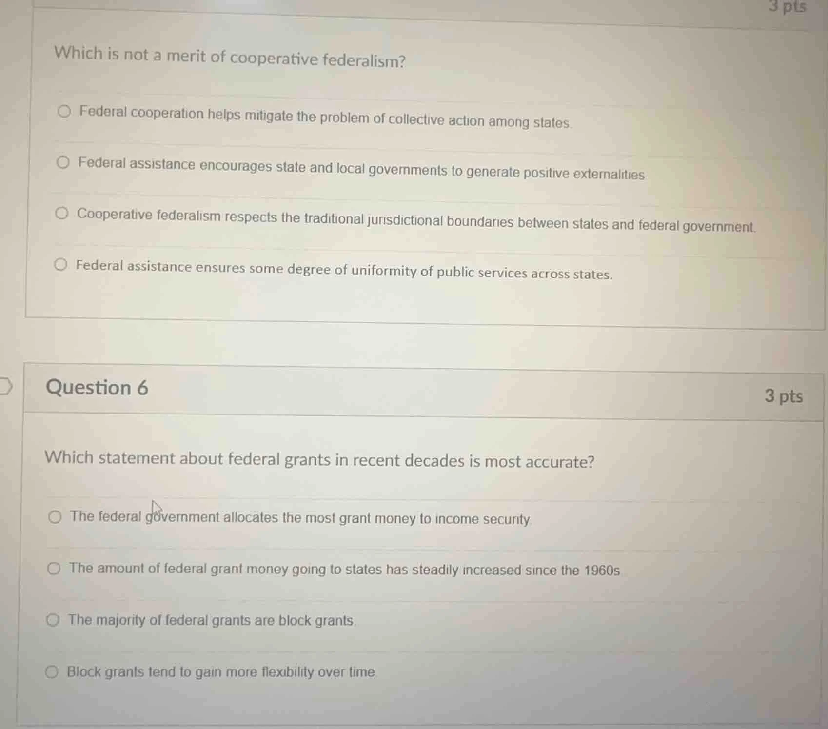 which is not a merit of cooperative federalism? federal cooperation hel…