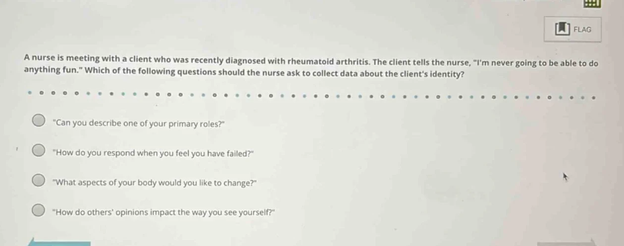 a nurse is meeting with a client who was recently diagnosed with rheuma…