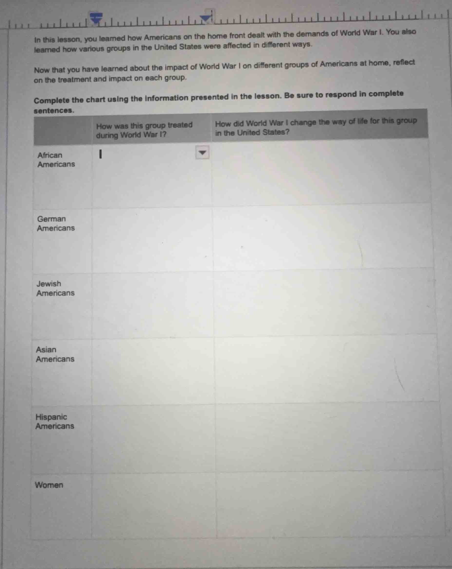 in this lesson, you learned how americans on the home front dealt with …