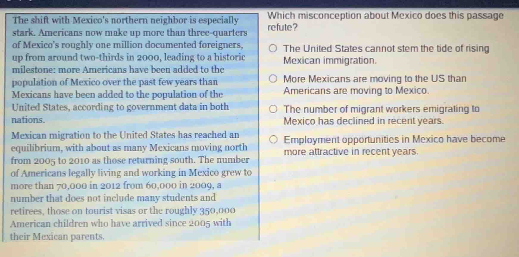 the shift with mexicos northern neighbor is especially stark. americans…