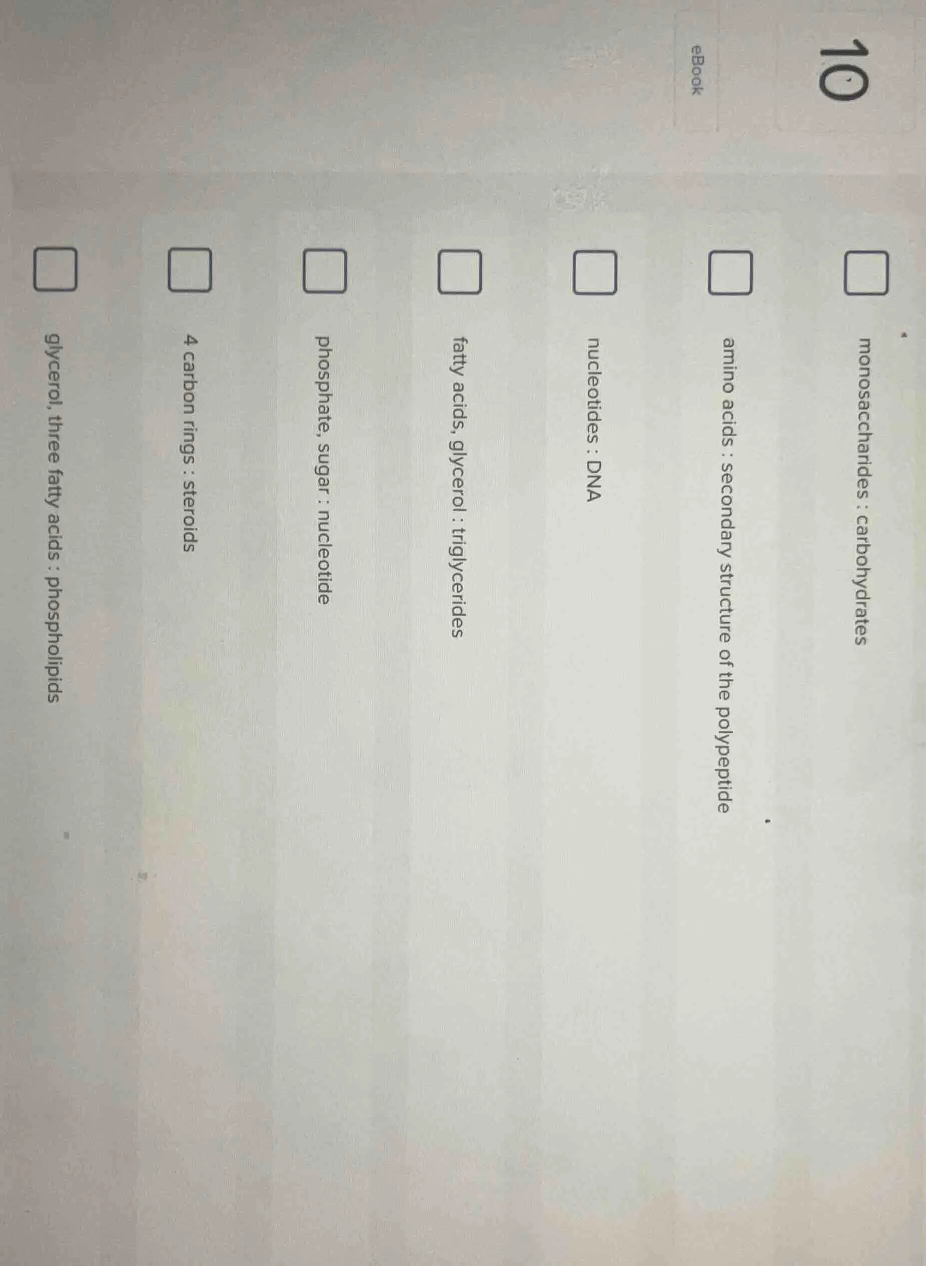 monosaccharides : carbohydratesamino acids : secondary structure of the…